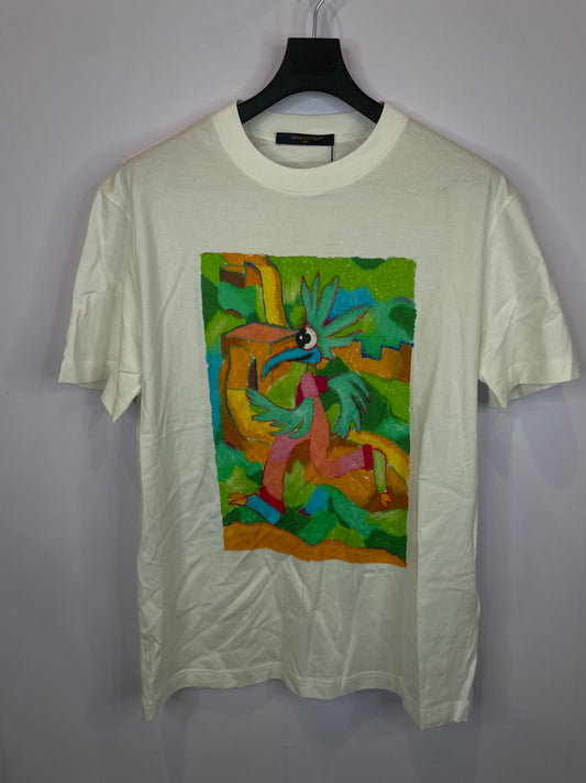 LV Parrot Tee White Used Medium
