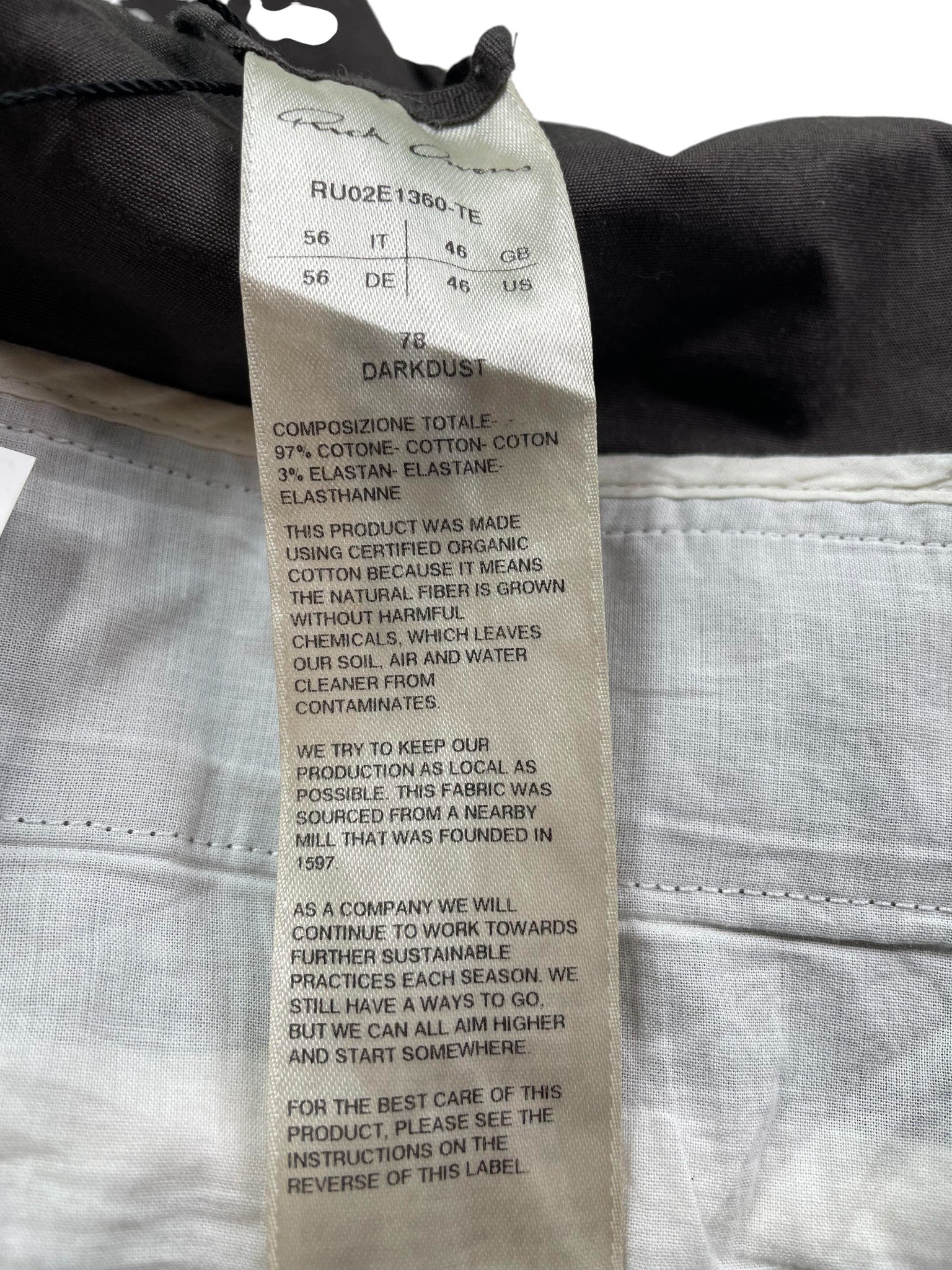 Rick Owens Brown Cargo Shorts