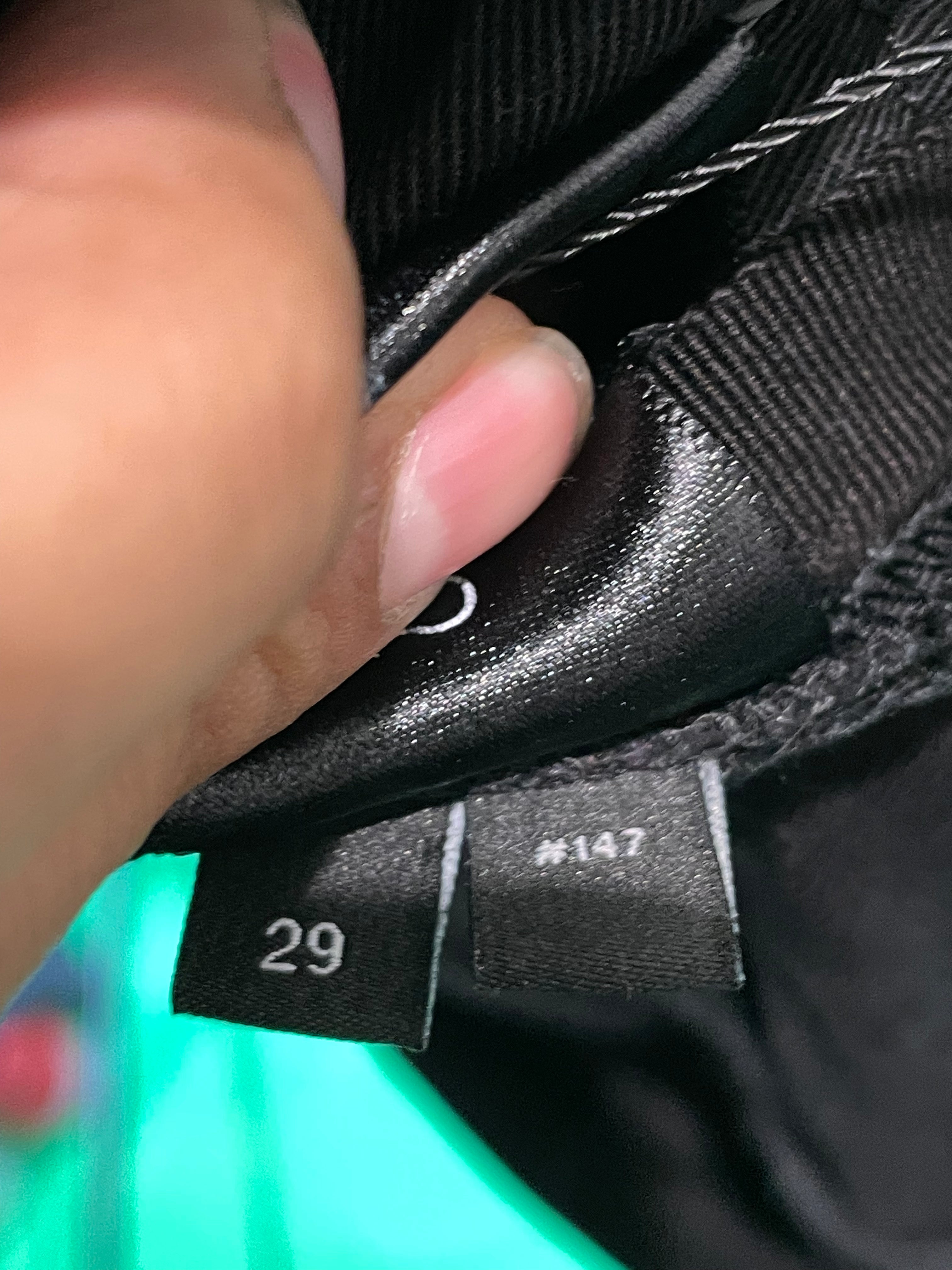 Amiri Black & Red Stripe Jeans