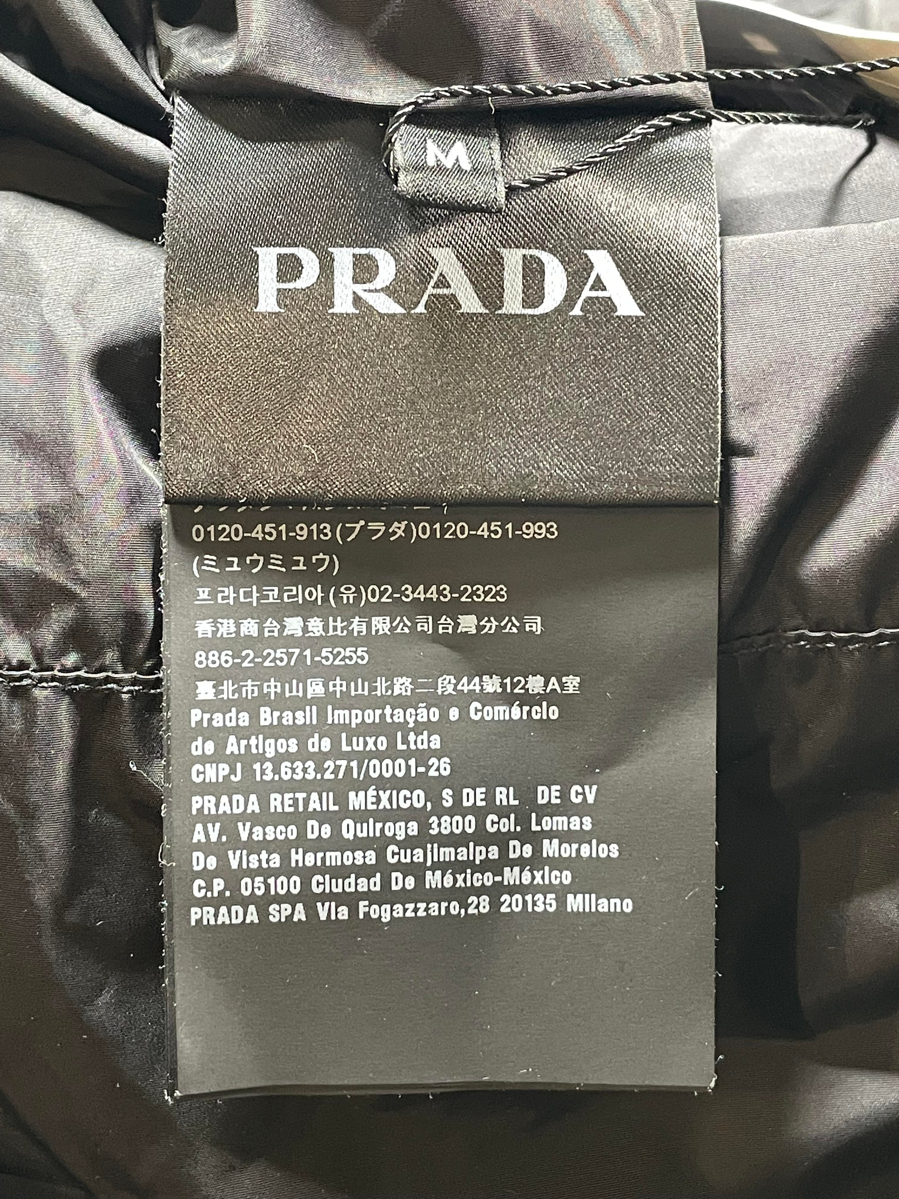 Prada Beatbox Multi Logo Reversible Nylon Jacket