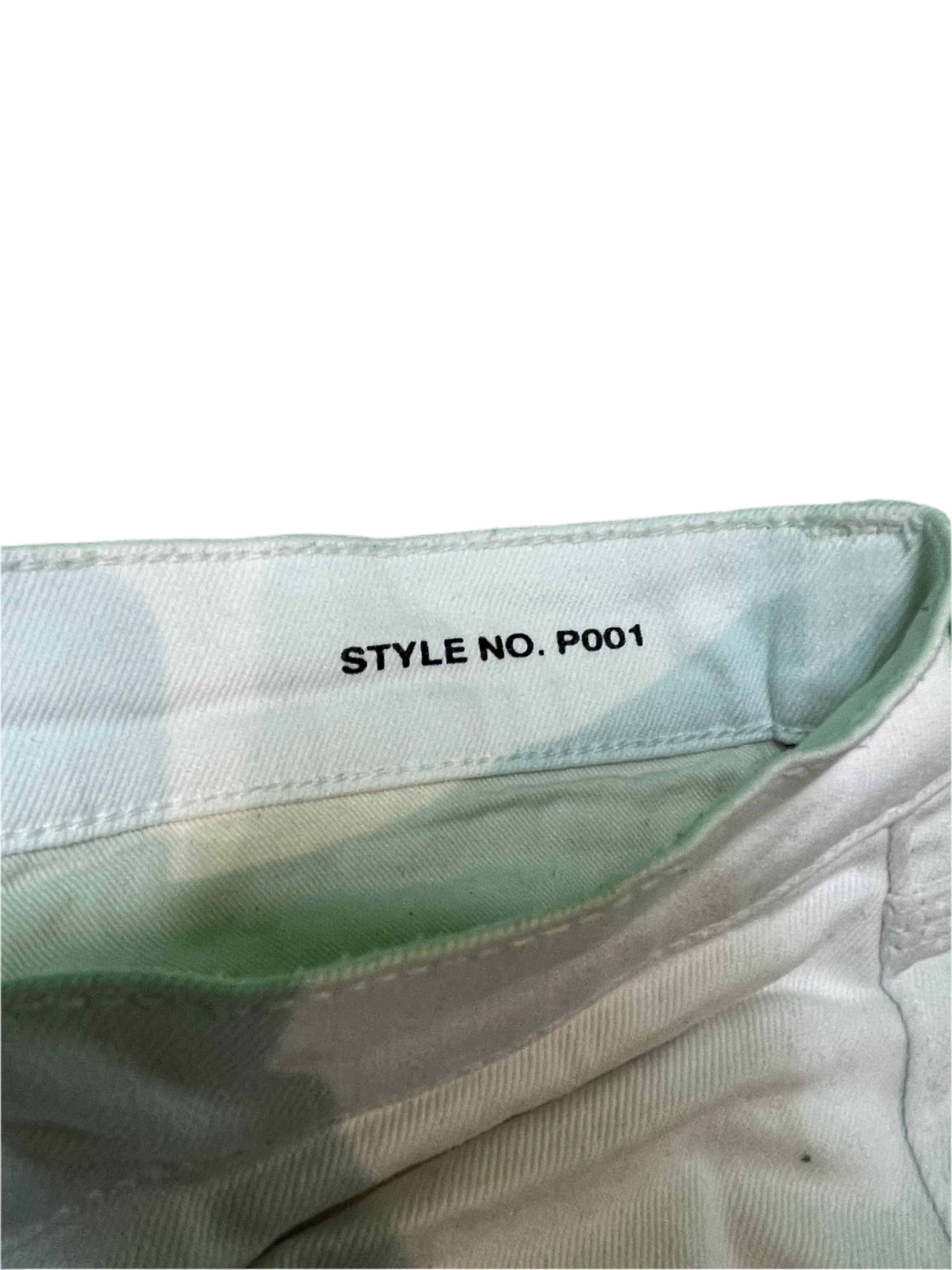 Purple Black Splatter White Jeans