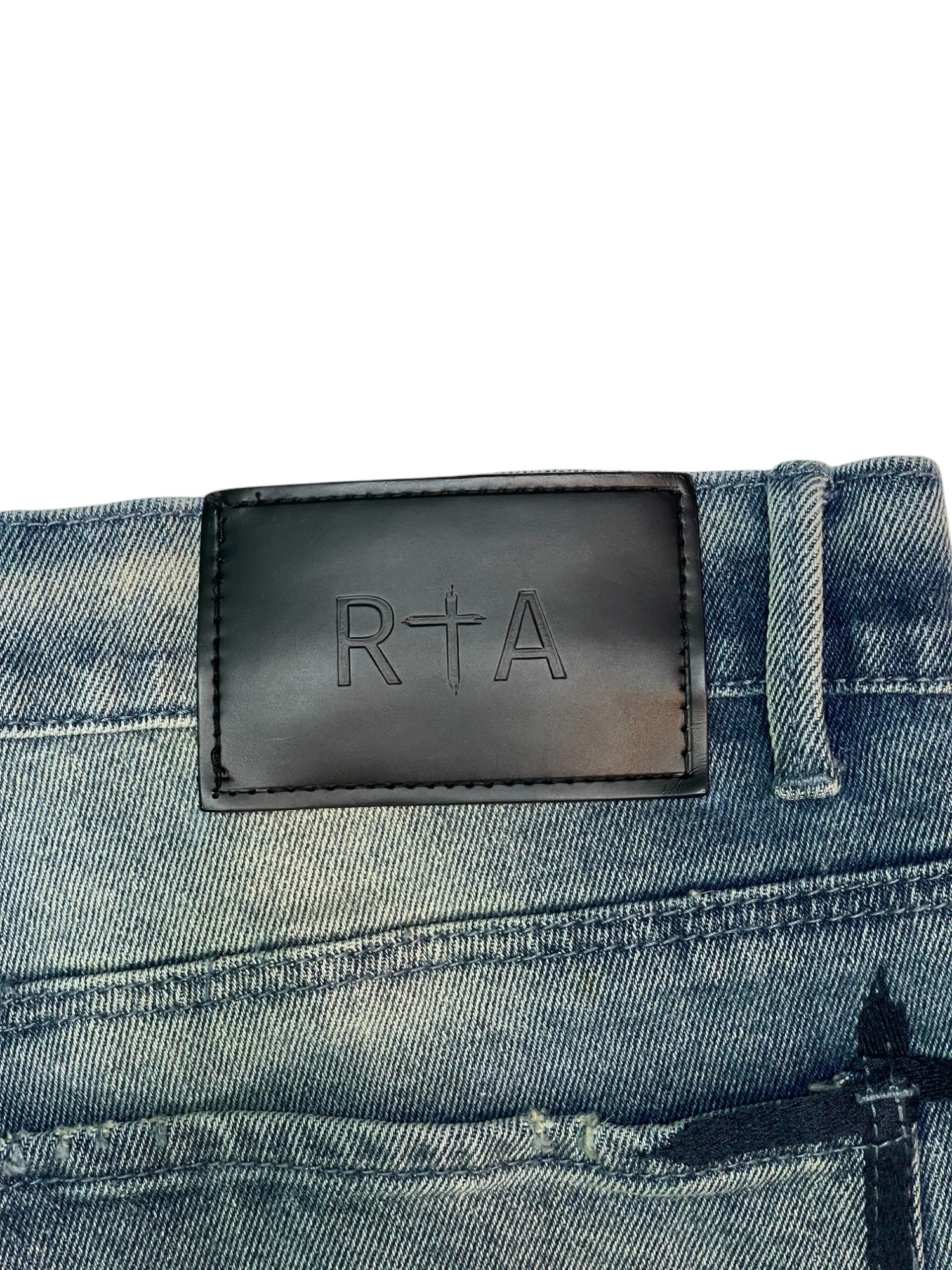 RTA Light Wash Patchwork Jeans