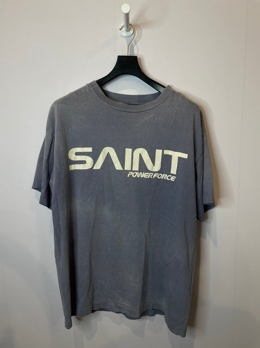 Saint Mxxxxxx Tee Powder Blue Power Force Used Large
