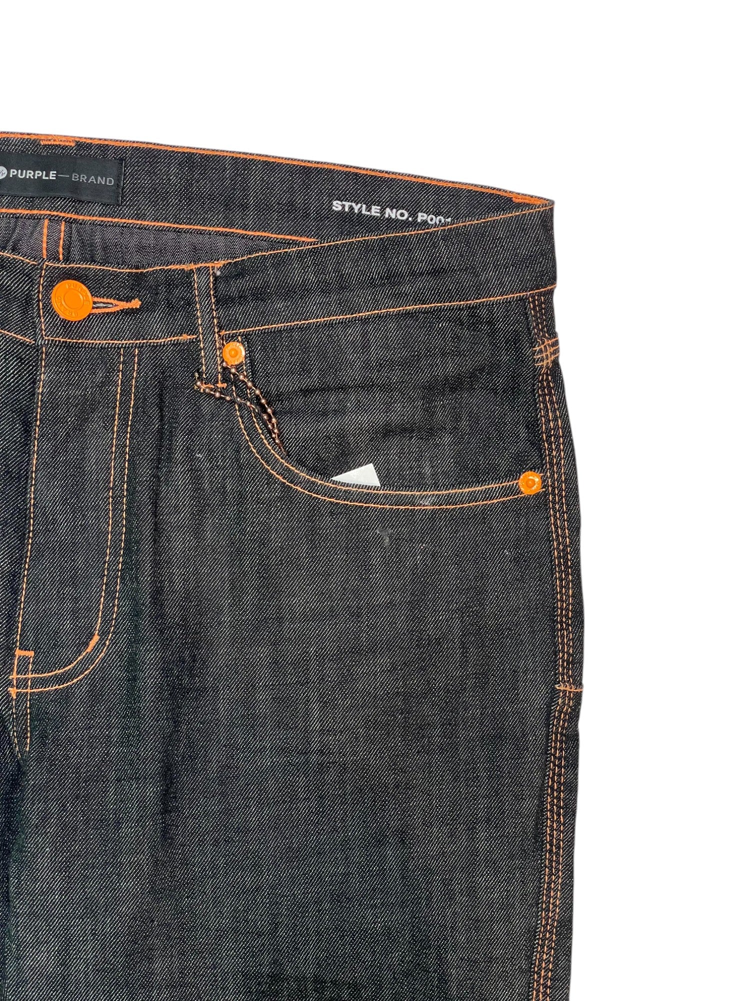 Purple Brand Black Orange Stitch Jeans
