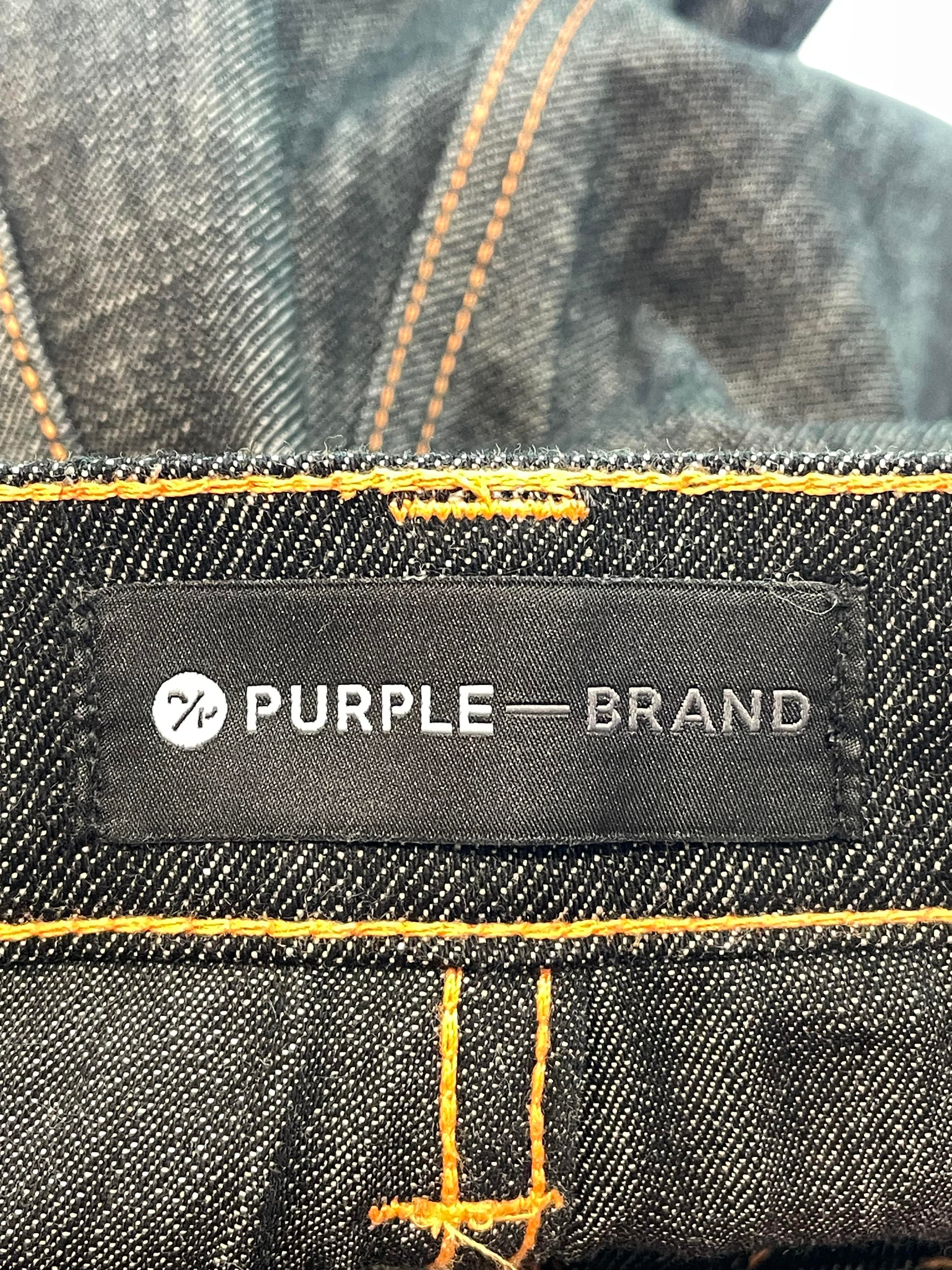 Purple Brand Black Orange Stitch Jeans