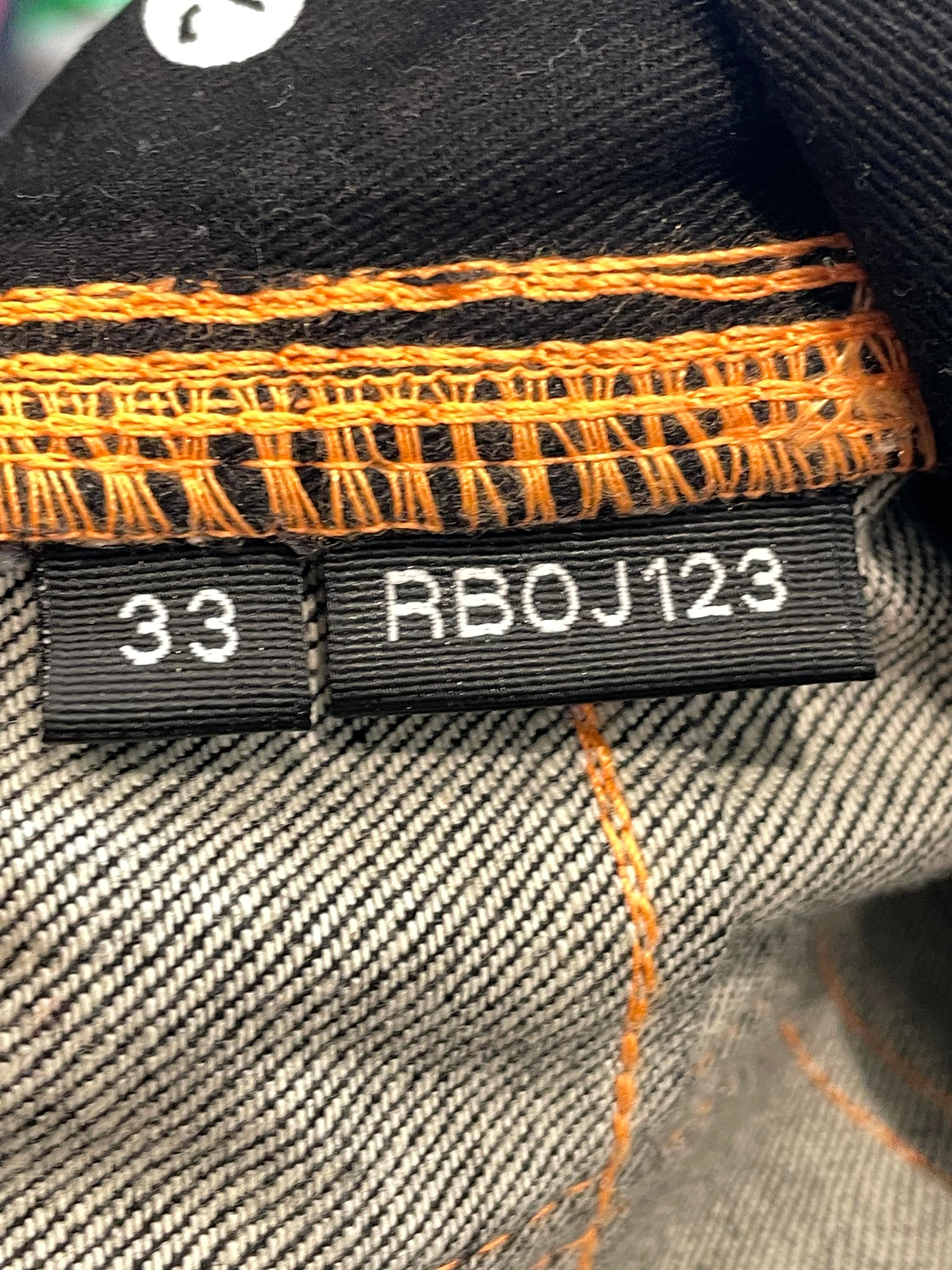 Purple Brand Black Orange Stitch Jeans