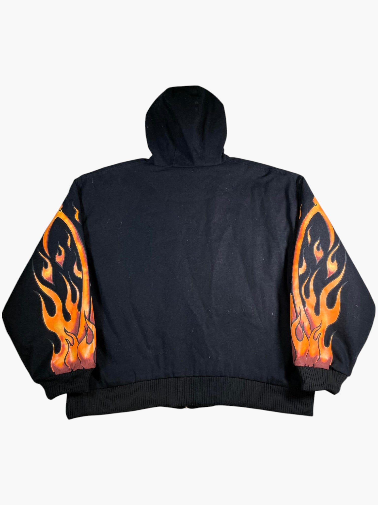 Warren Lotas Carhartt Flame Black & Orange Jacket
