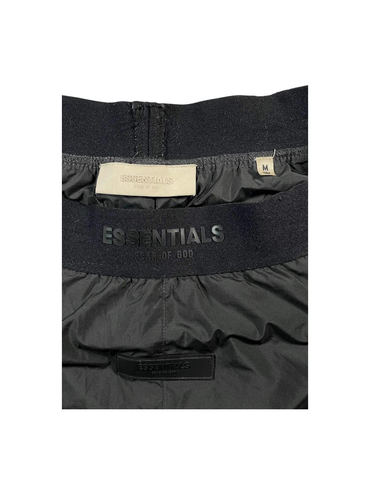 Essentials Nylon Puffer Black Pants