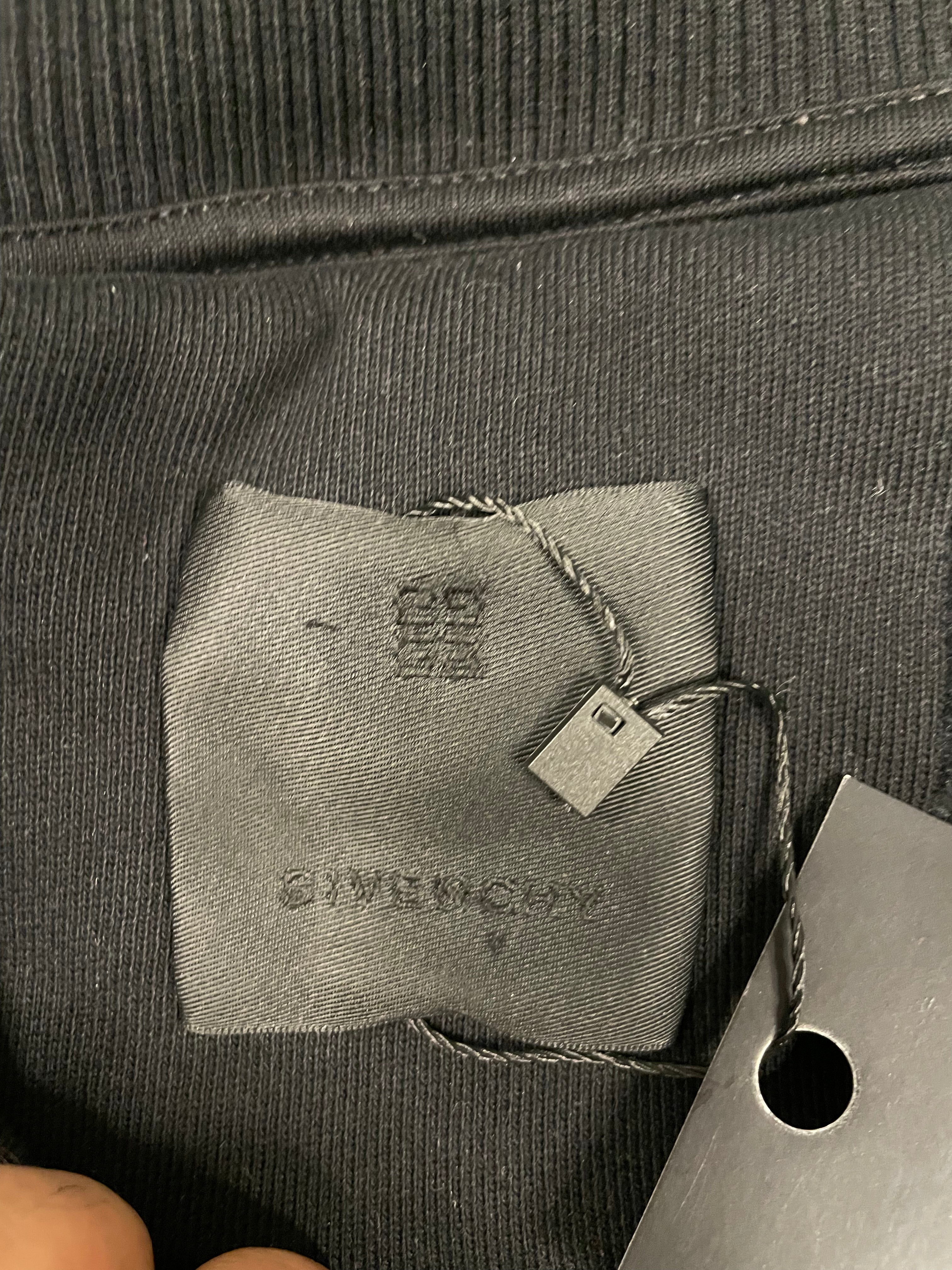 Givenchy Distressed Rings Crewneck Black Sweatshirt