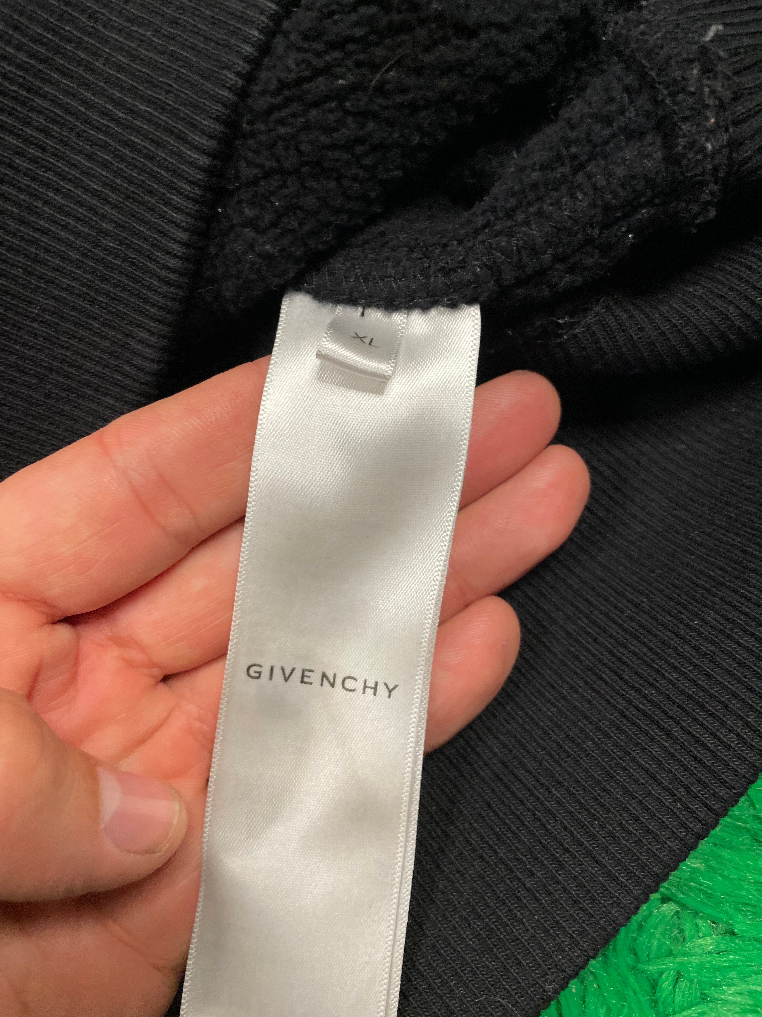 Givenchy Distressed Rings Crewneck Black Sweatshirt