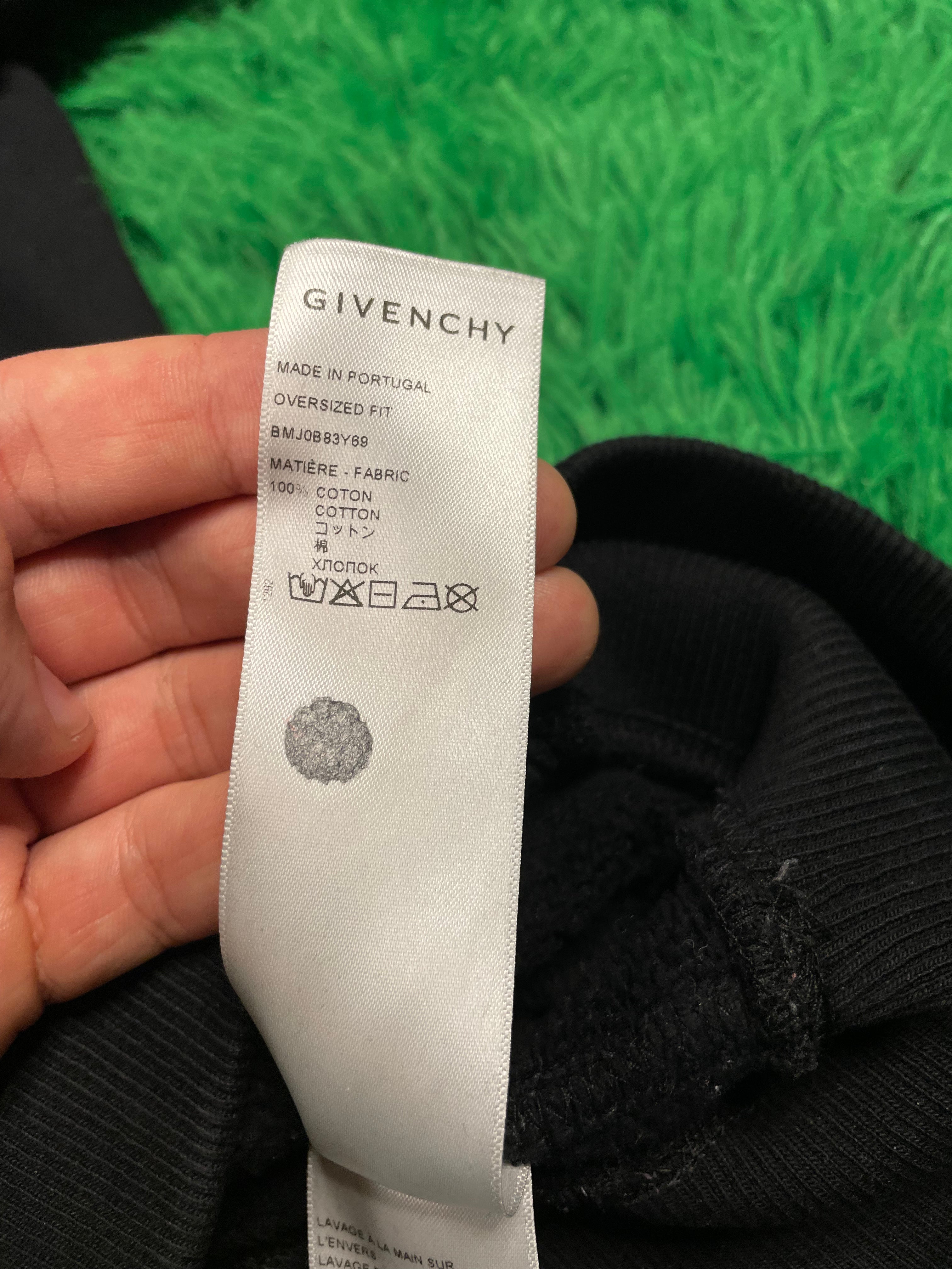 Givenchy Distressed Rings Crewneck Black Sweatshirt