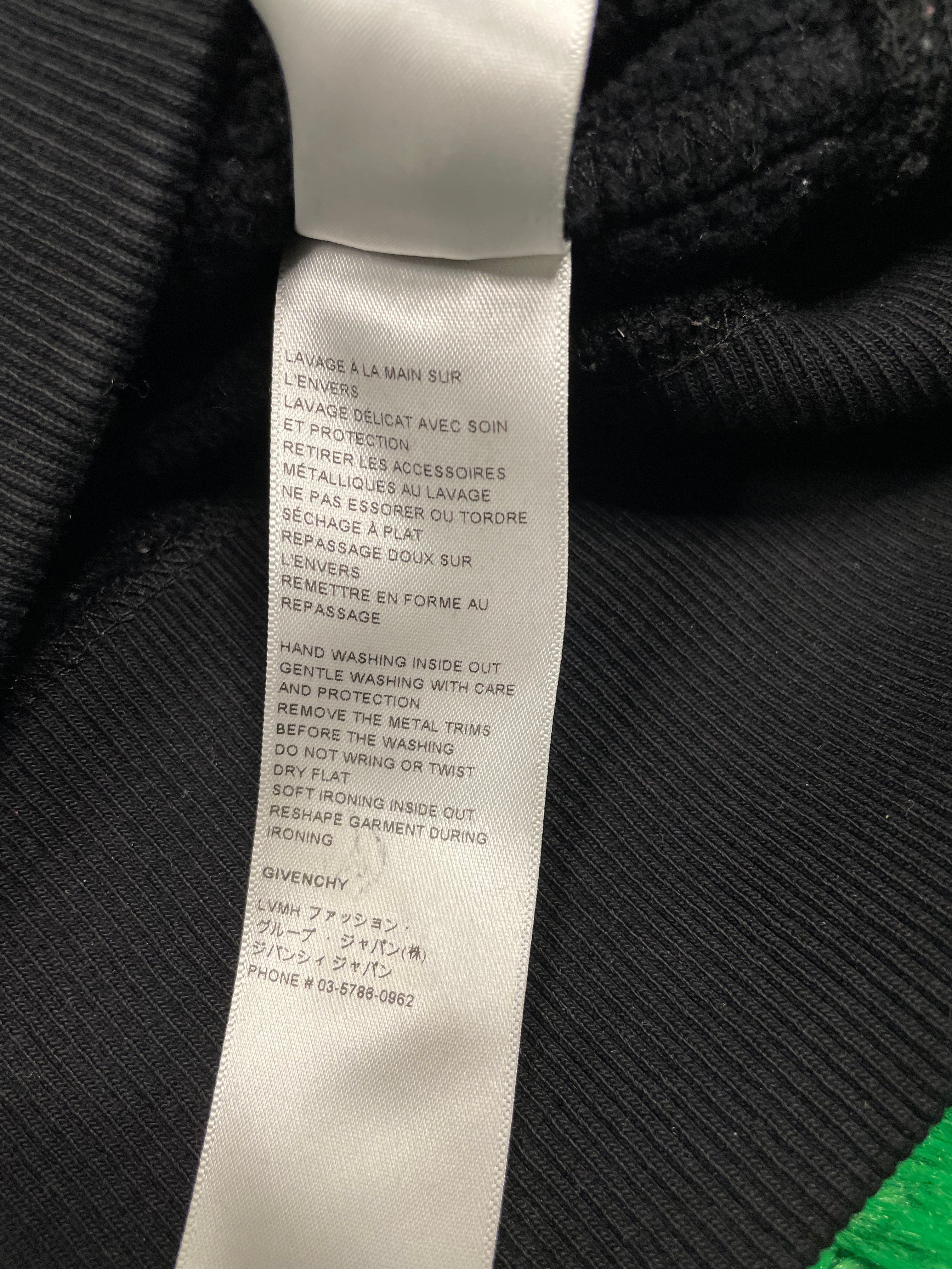 Givenchy Distressed Rings Crewneck Black Sweatshirt