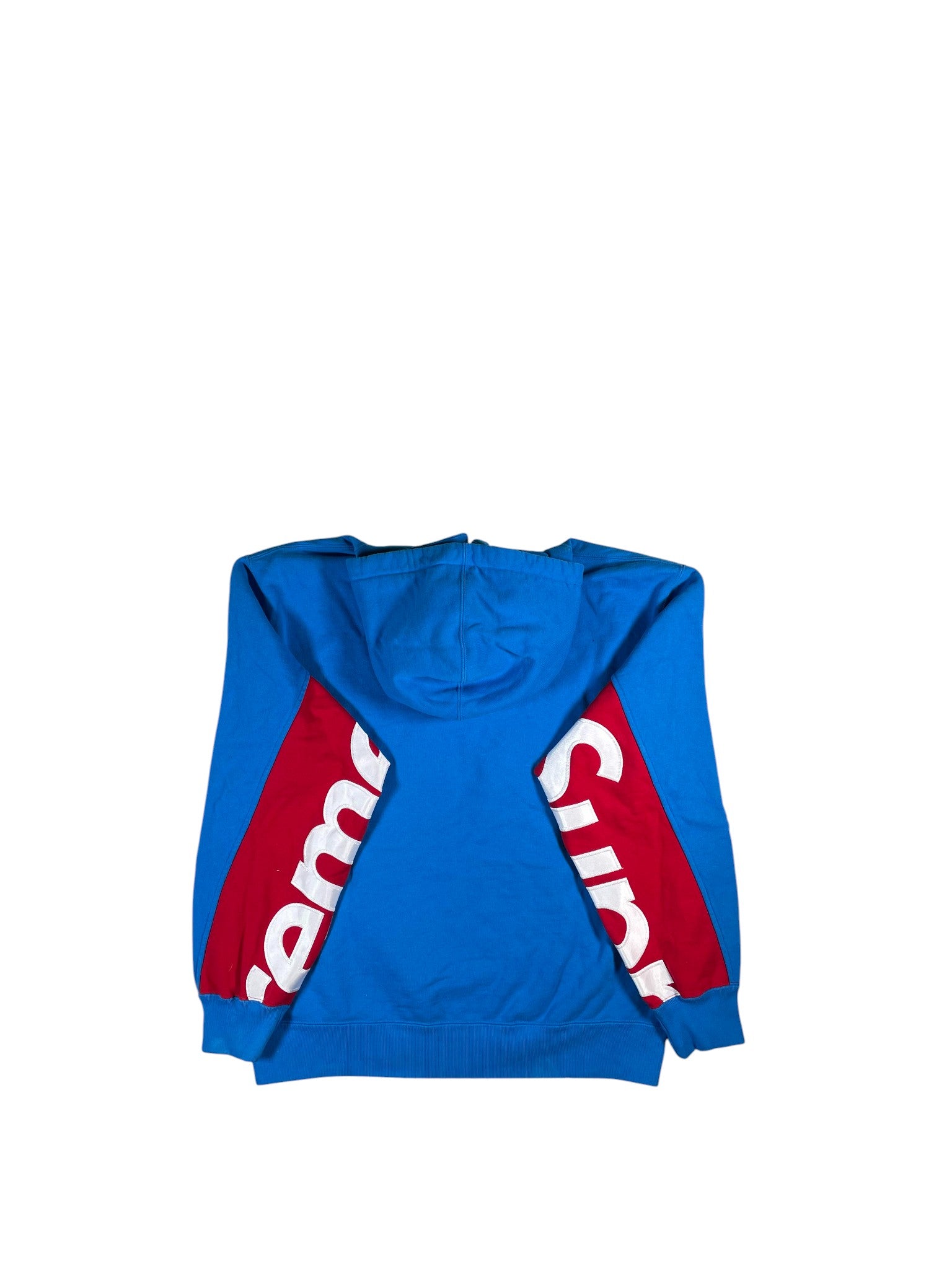 Supreme Sleeve Logo Blue & Red Hoodie