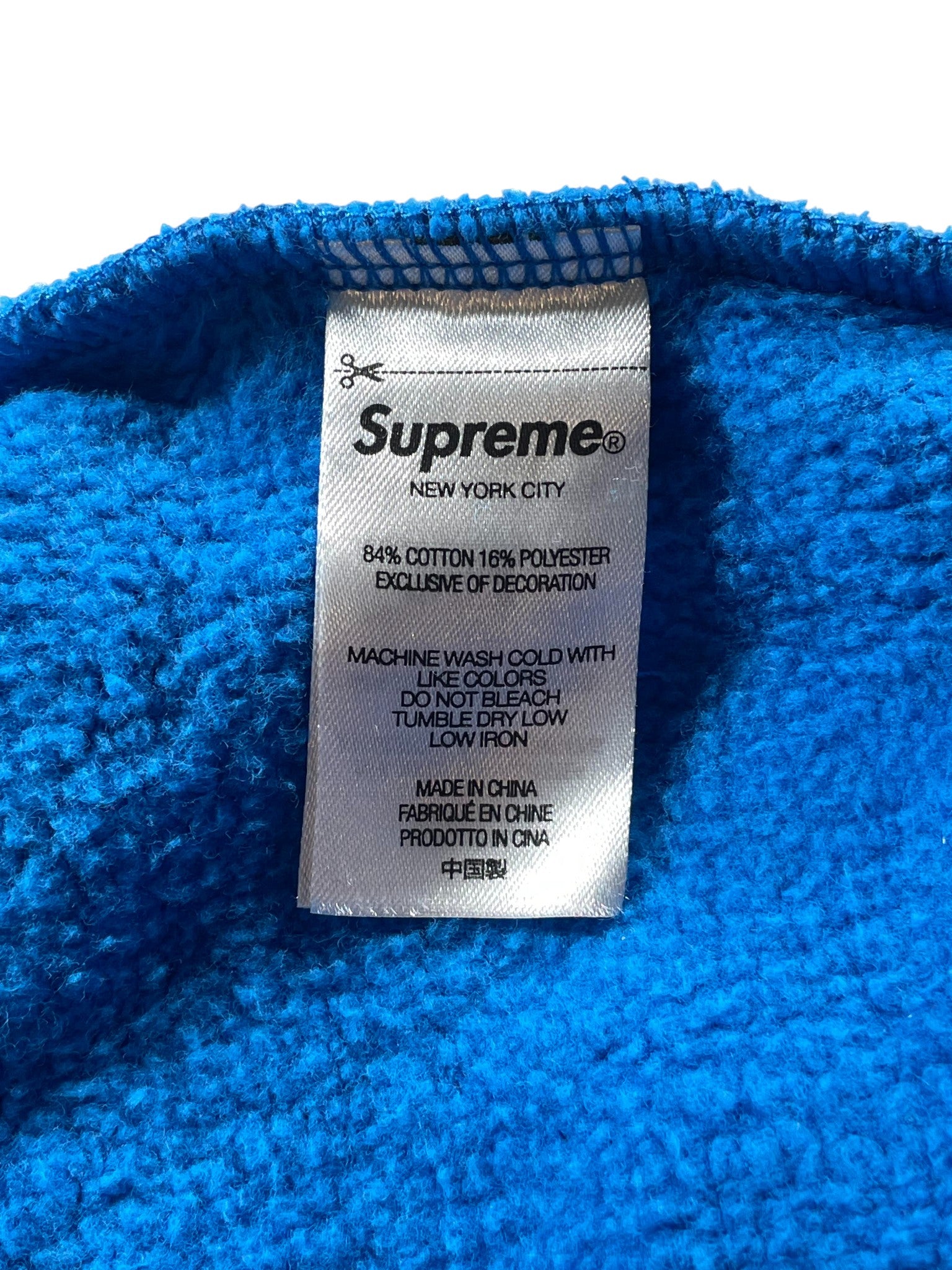 Supreme Sleeve Logo Blue & Red Hoodie