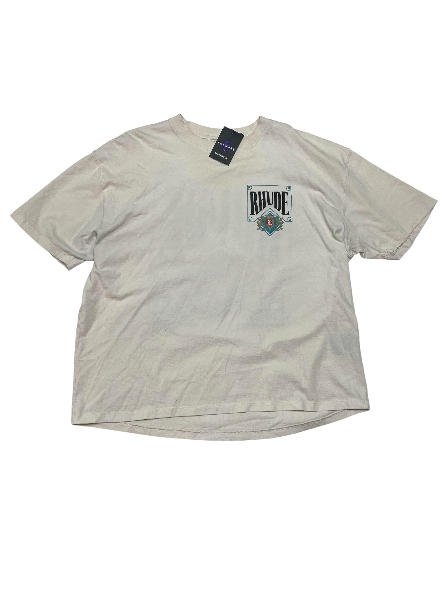 Rhude Cream & Teal Tee