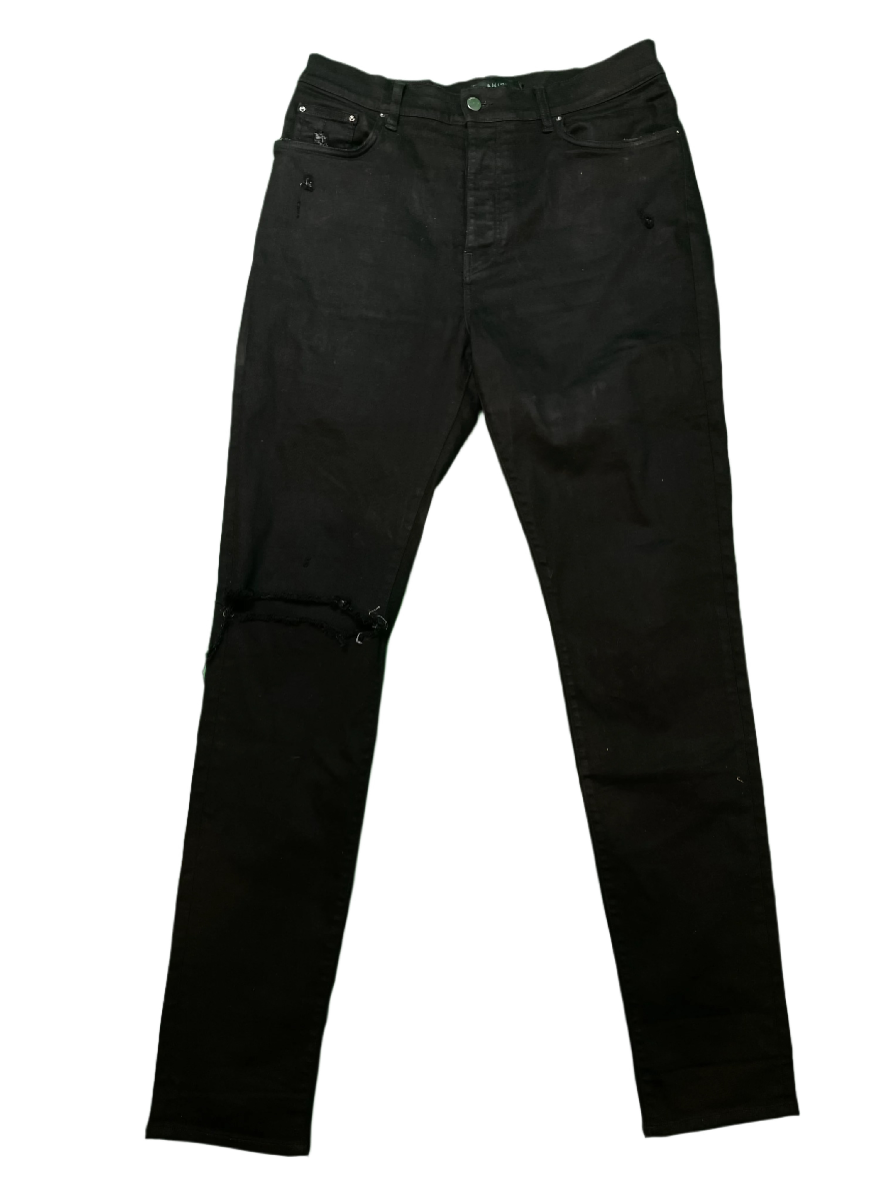 Amiri Thrasher Plain Black Jeans