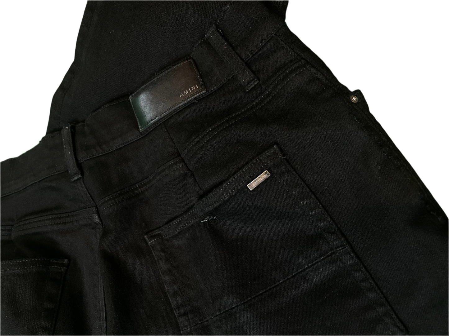 Amiri Thrasher Plain Black Jeans