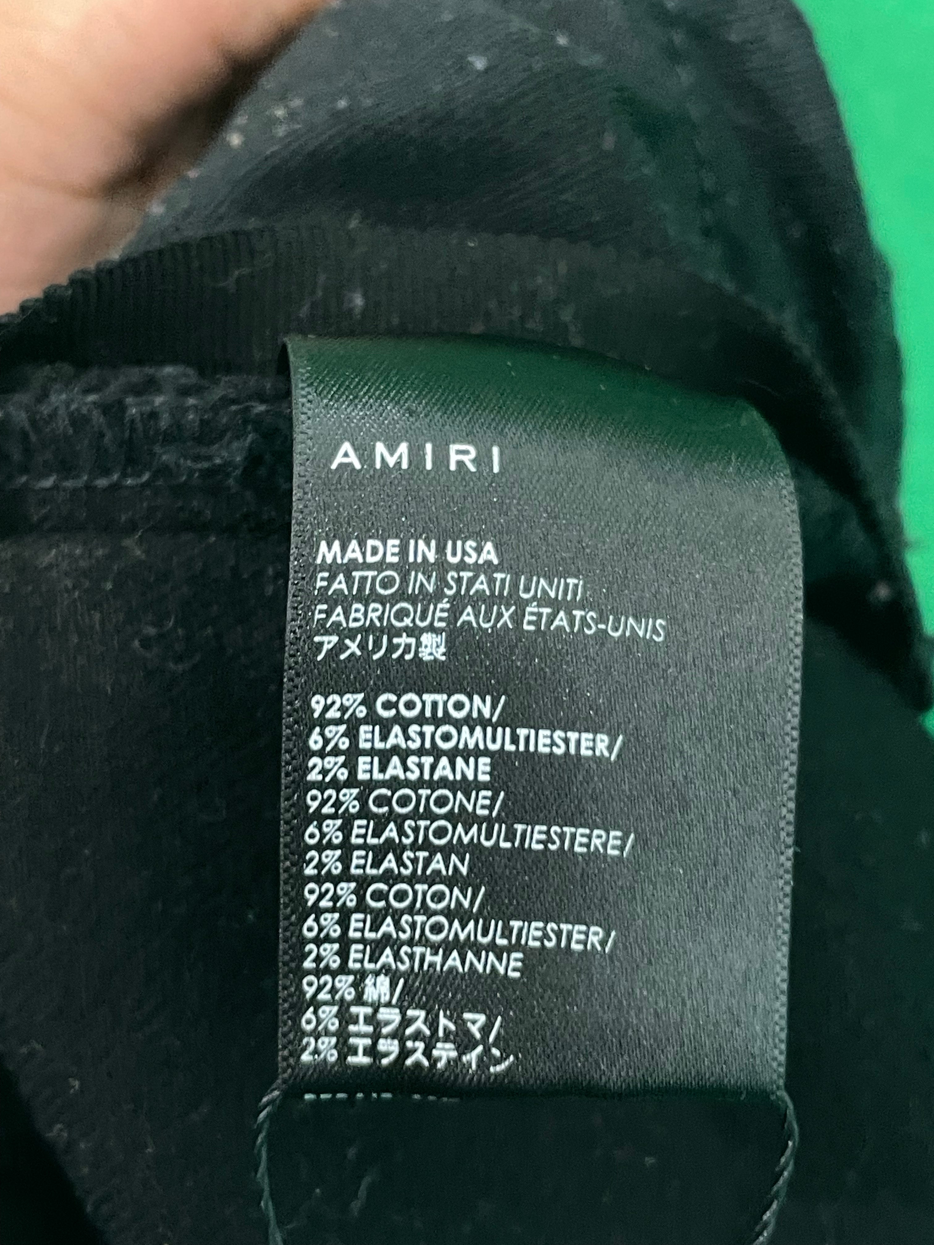 Amiri Thrasher Plain Black Jeans