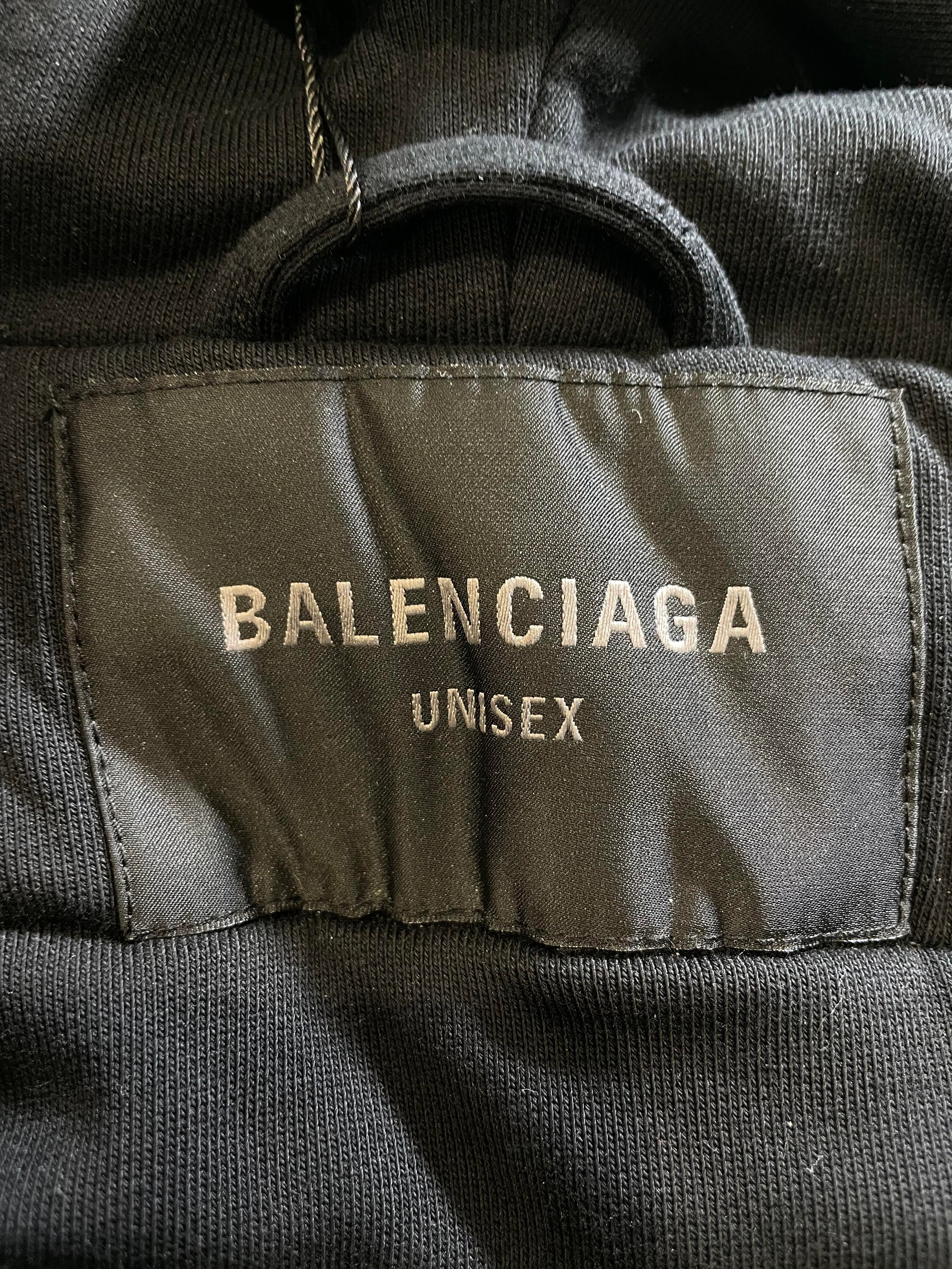 Balenciaga All In Hybrid Black Bomber Jacket