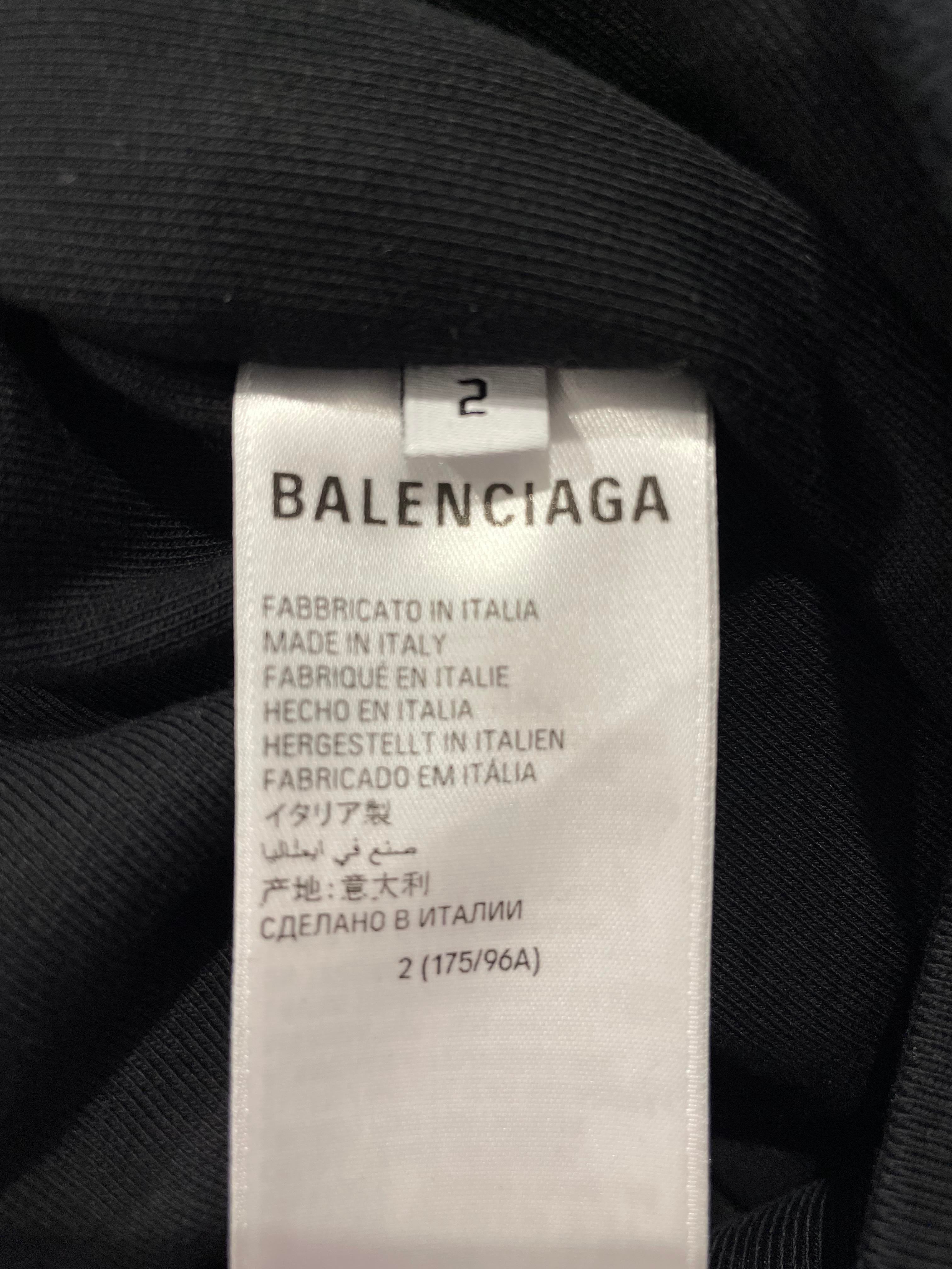 Balenciaga All In Hybrid Black Bomber Jacket