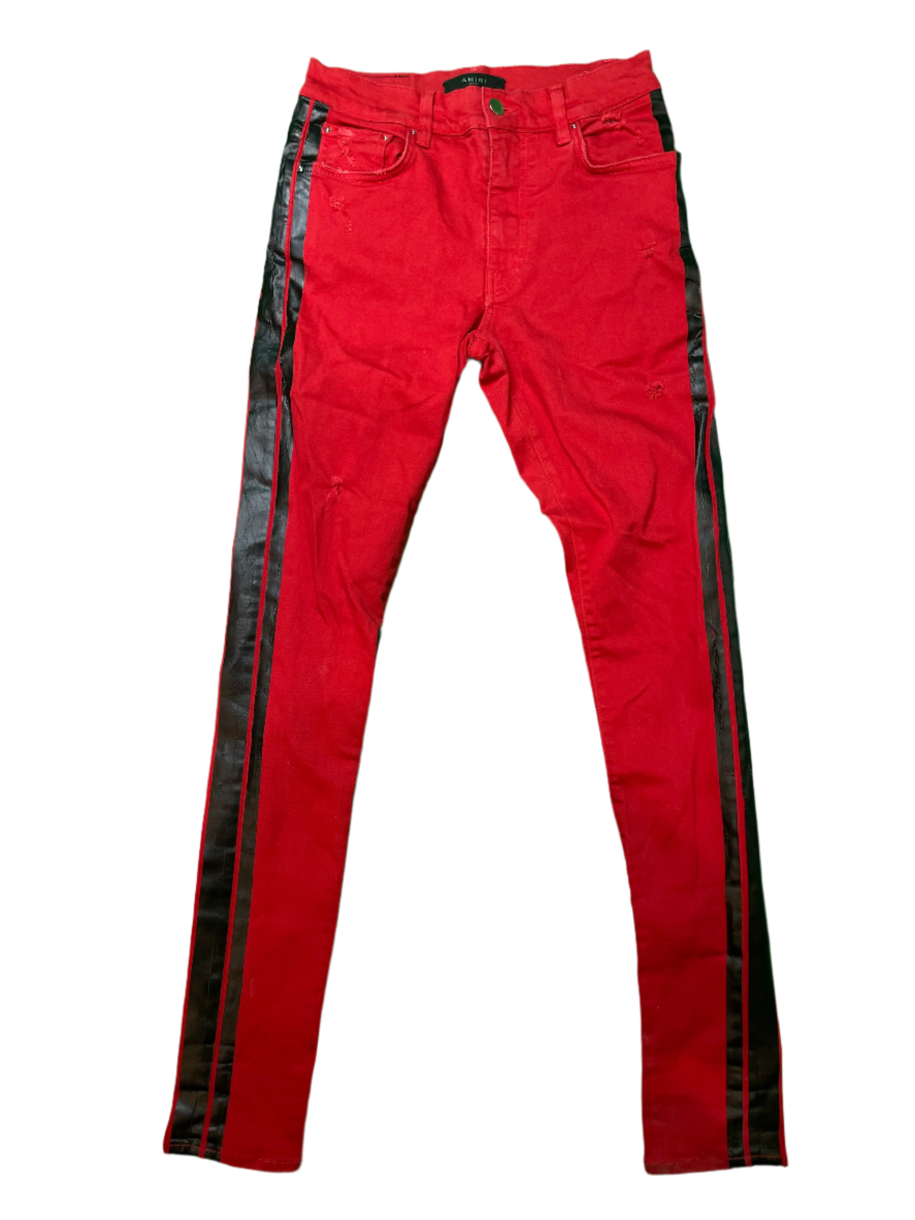 Amiri Thrasher Red & Black Jeans