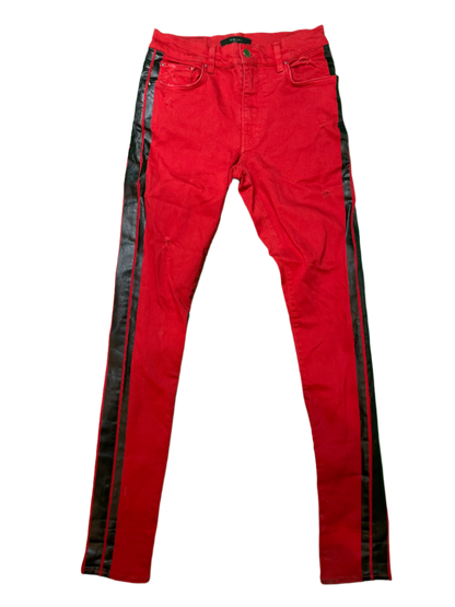 Amiri Thrasher Red & Black Jeans