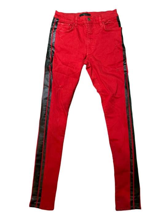 Amiri Thrasher Red & Black Jeans