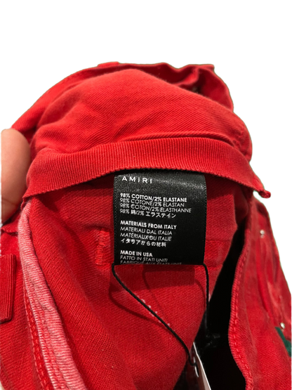 Amiri Thrasher Red & Black Jeans