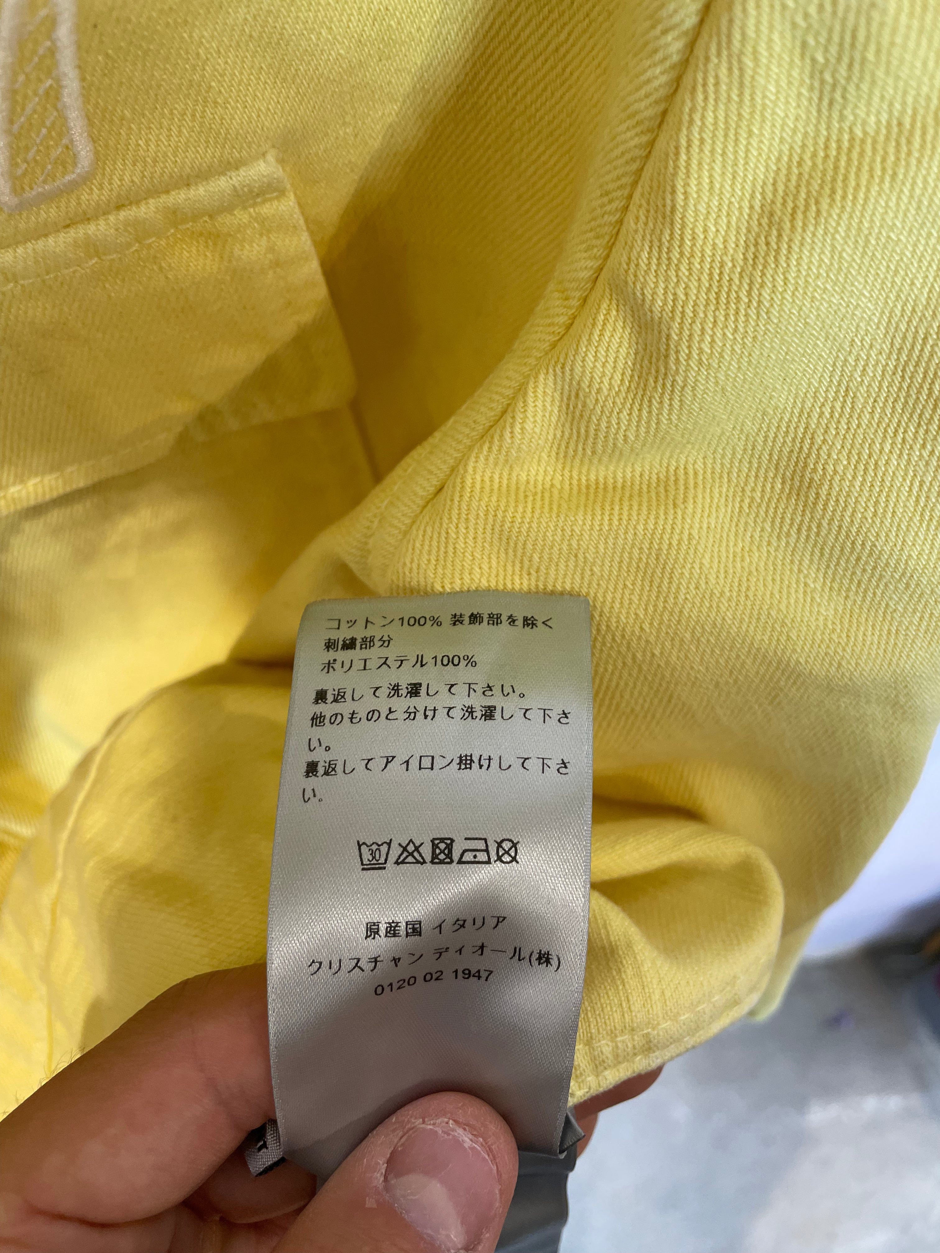 Dior 1947 Yellow Jean Jacket Used 48 (Large)