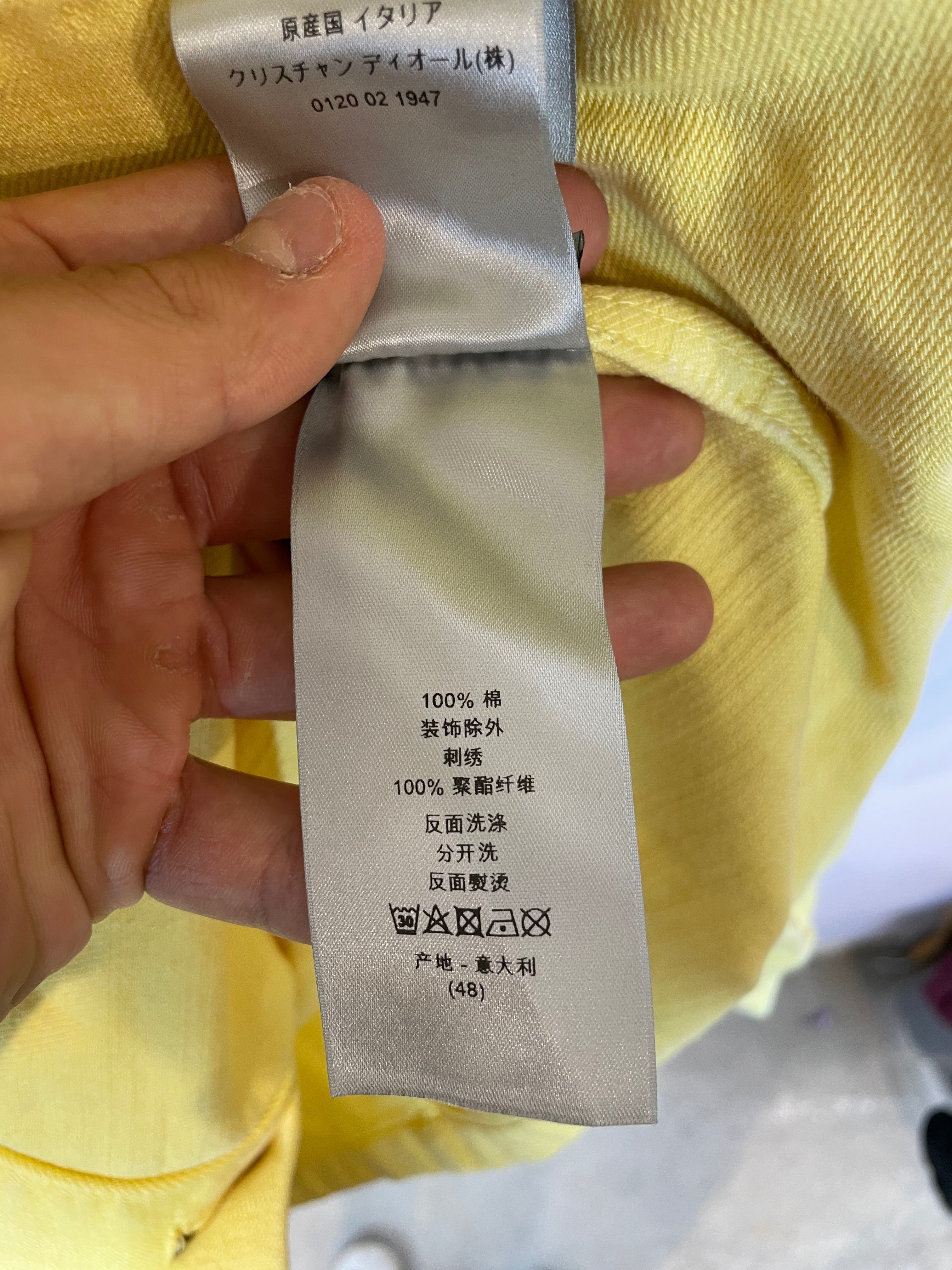 Dior 1947 Yellow Jean Jacket Used 48 (Large)