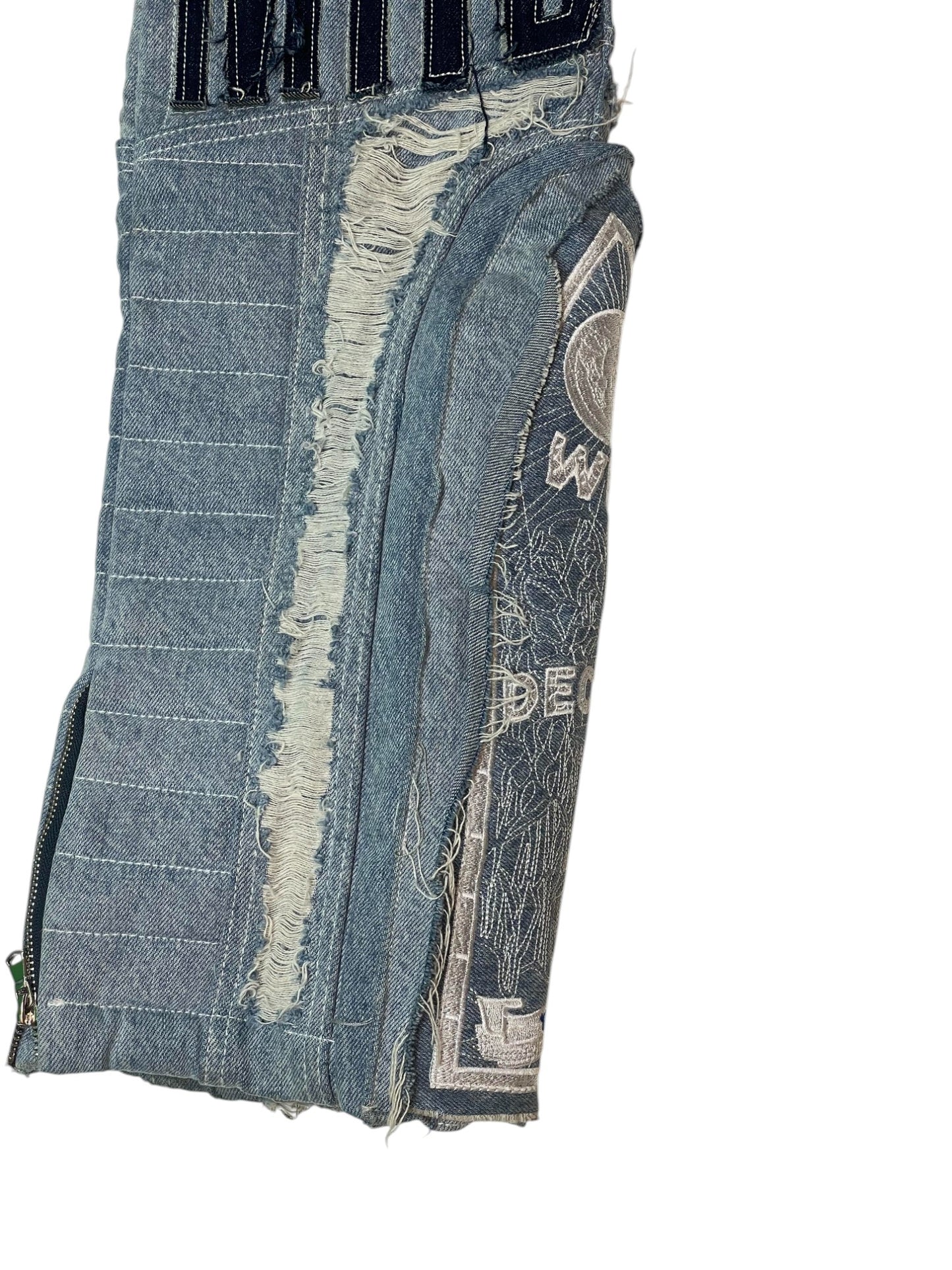 WDW Moto Light Wash Denim Jeans