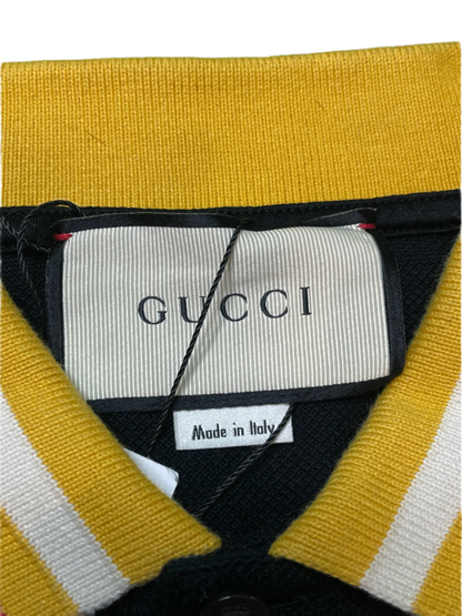 Gucci Bee Black & Yellow Polo