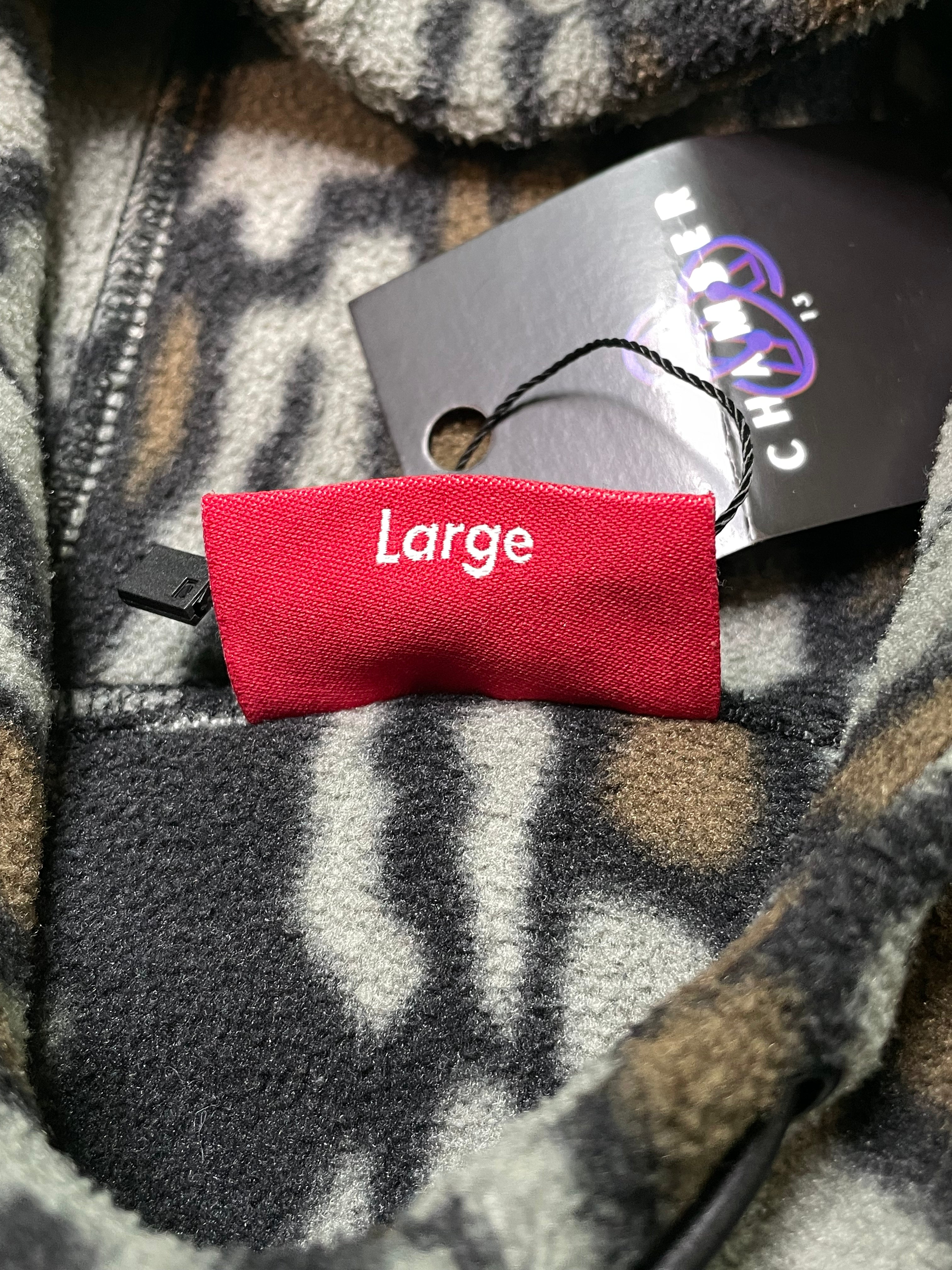 Supreme Fleece Multi Grey Brown Used Large
