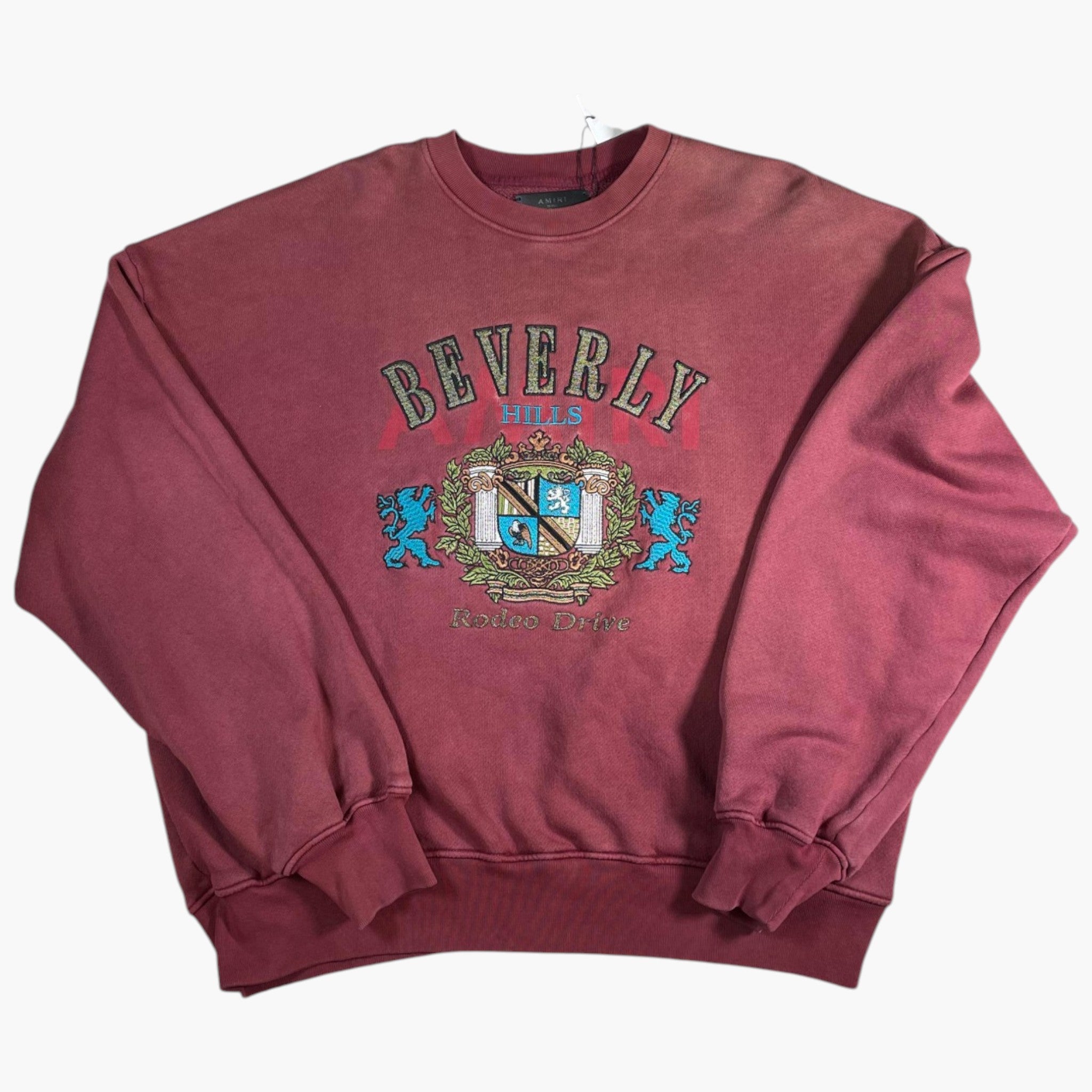 Amiri Rodeo Rive Maroon Crewneck