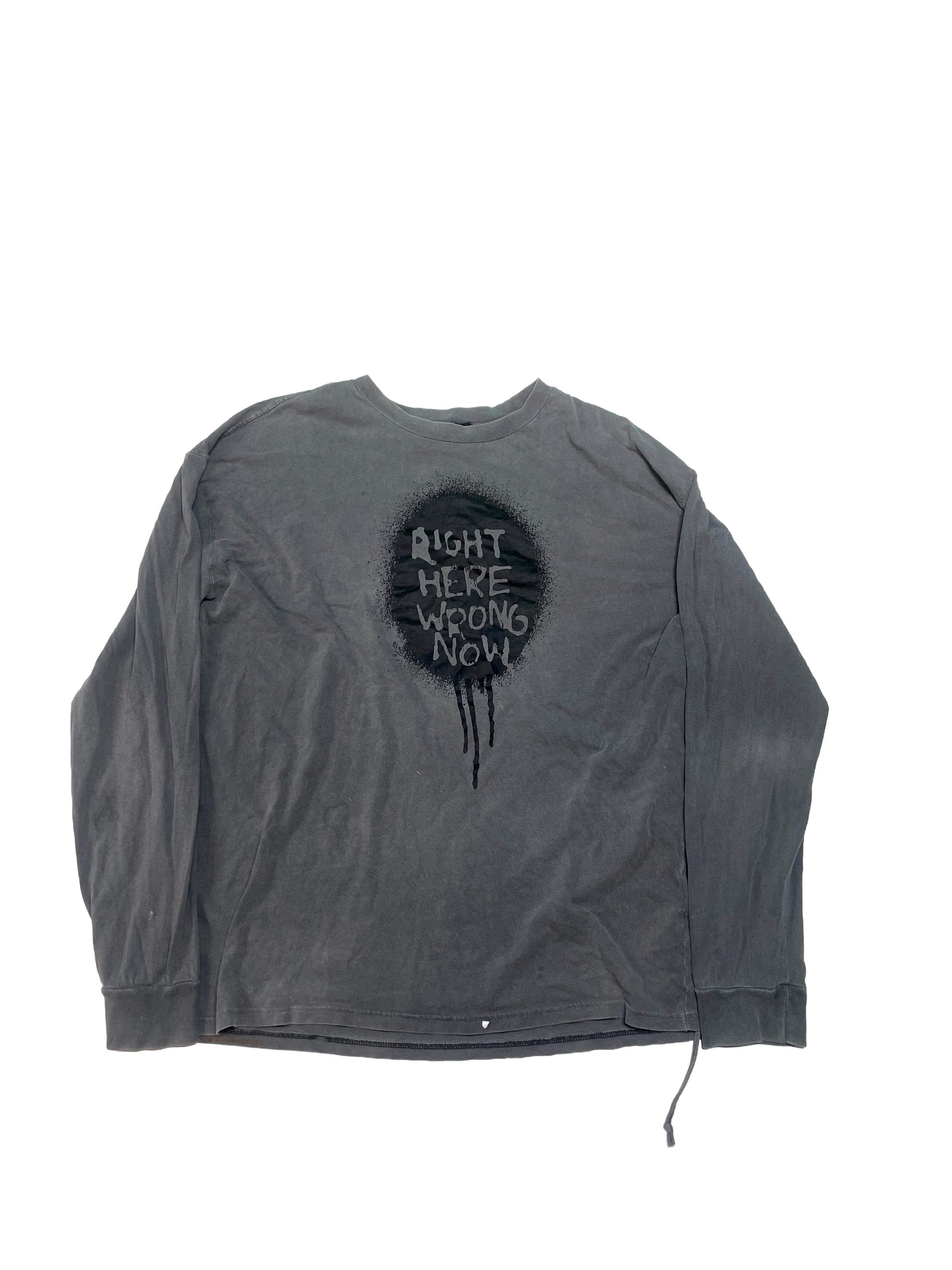 Ksubi Right Here Wrong Now LS Grey Long Sleeve
