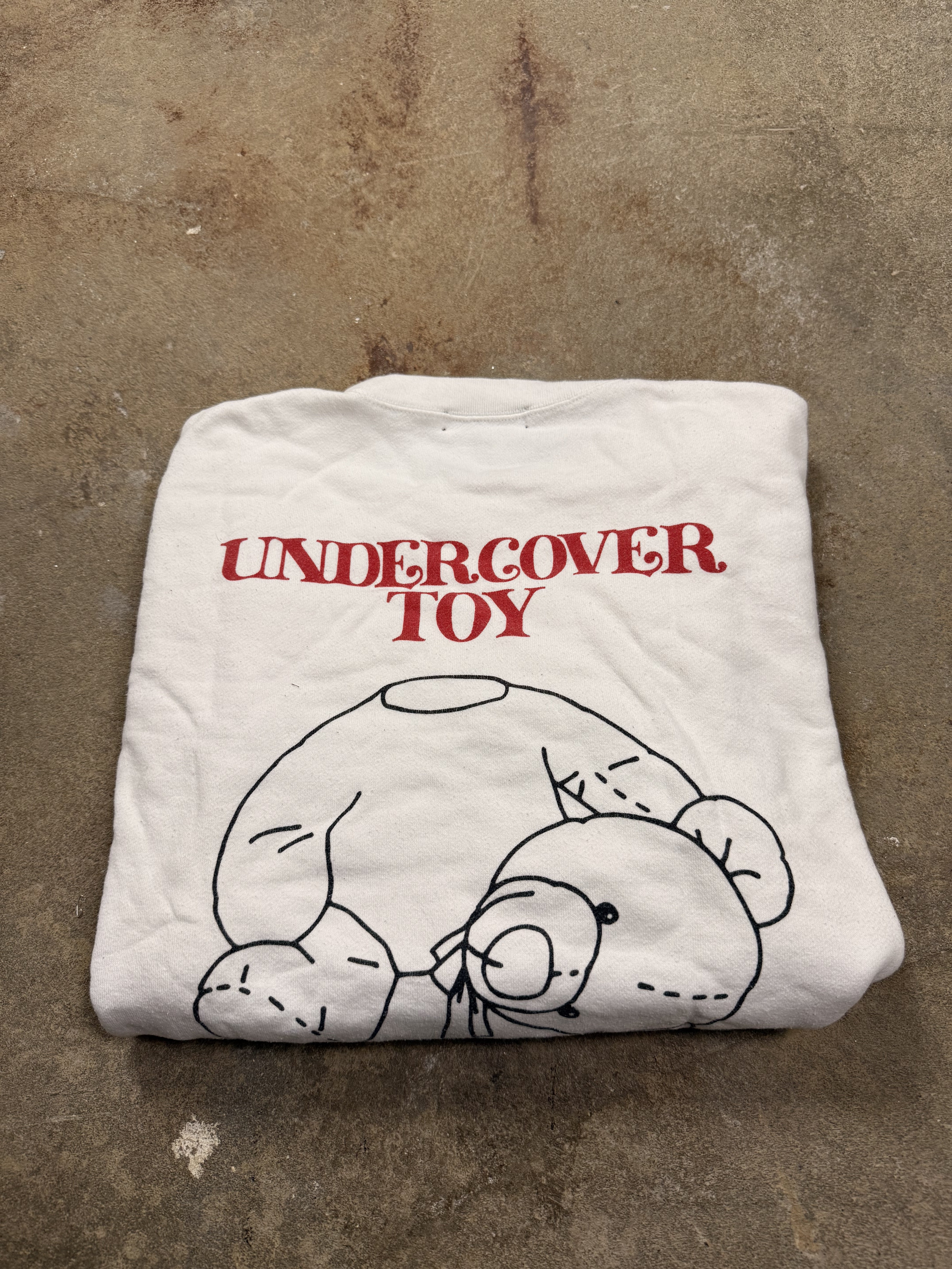 Undercover Sweatshirt White and Red Used Small
