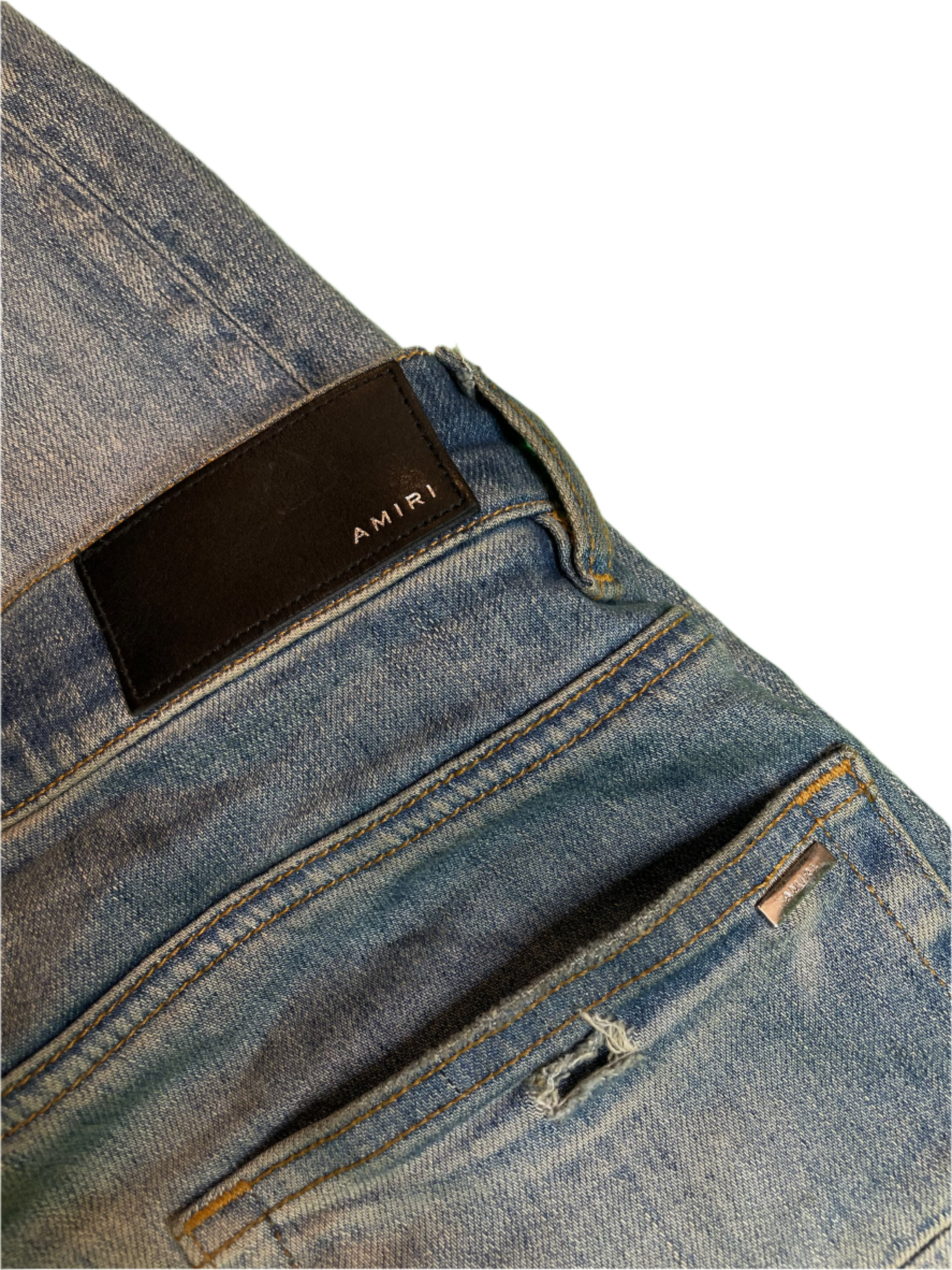 Amiri Thrasher Light Wash Plain Blue Jeans