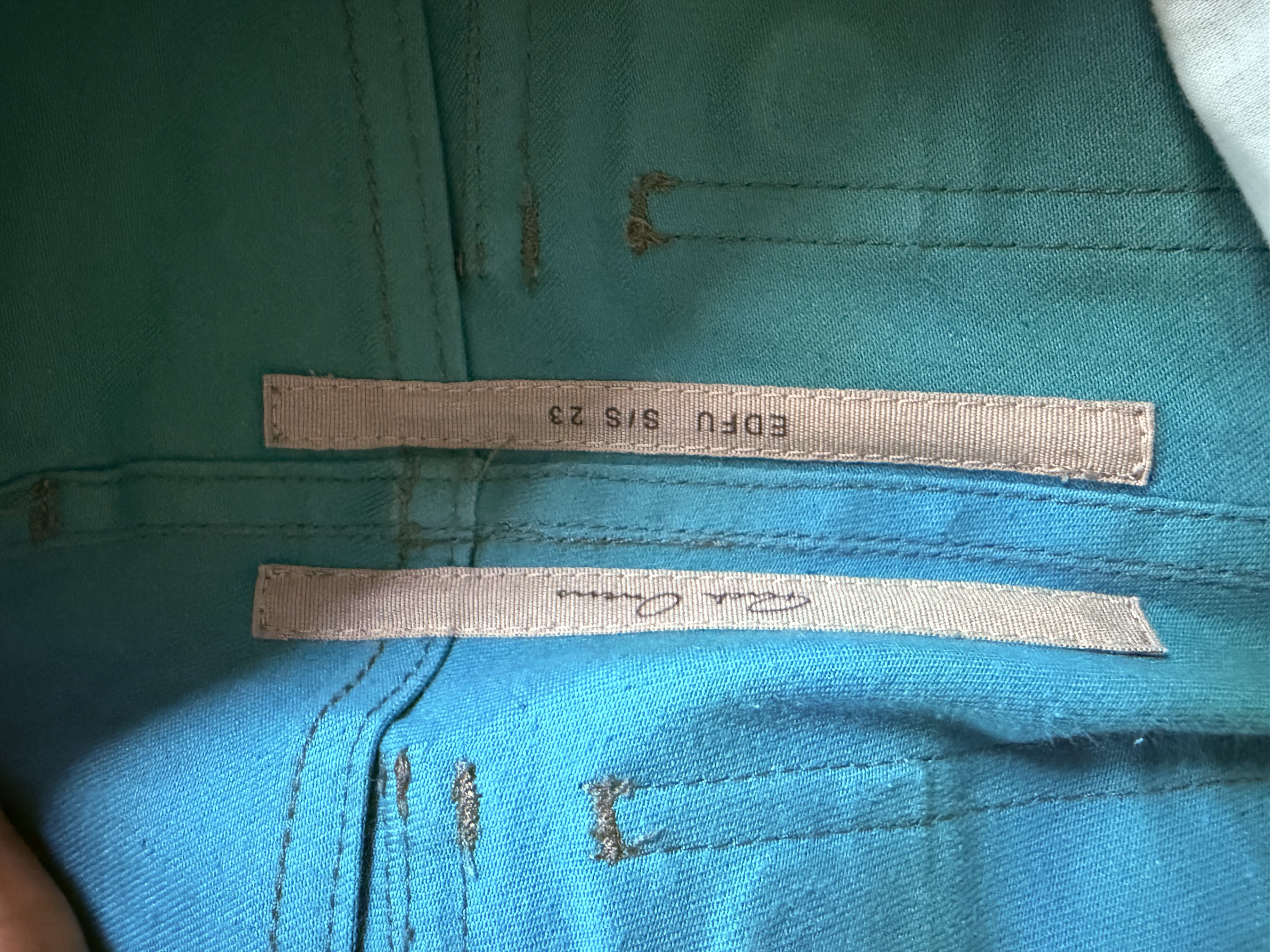 Rick Owen Metallic Jeans Used 34