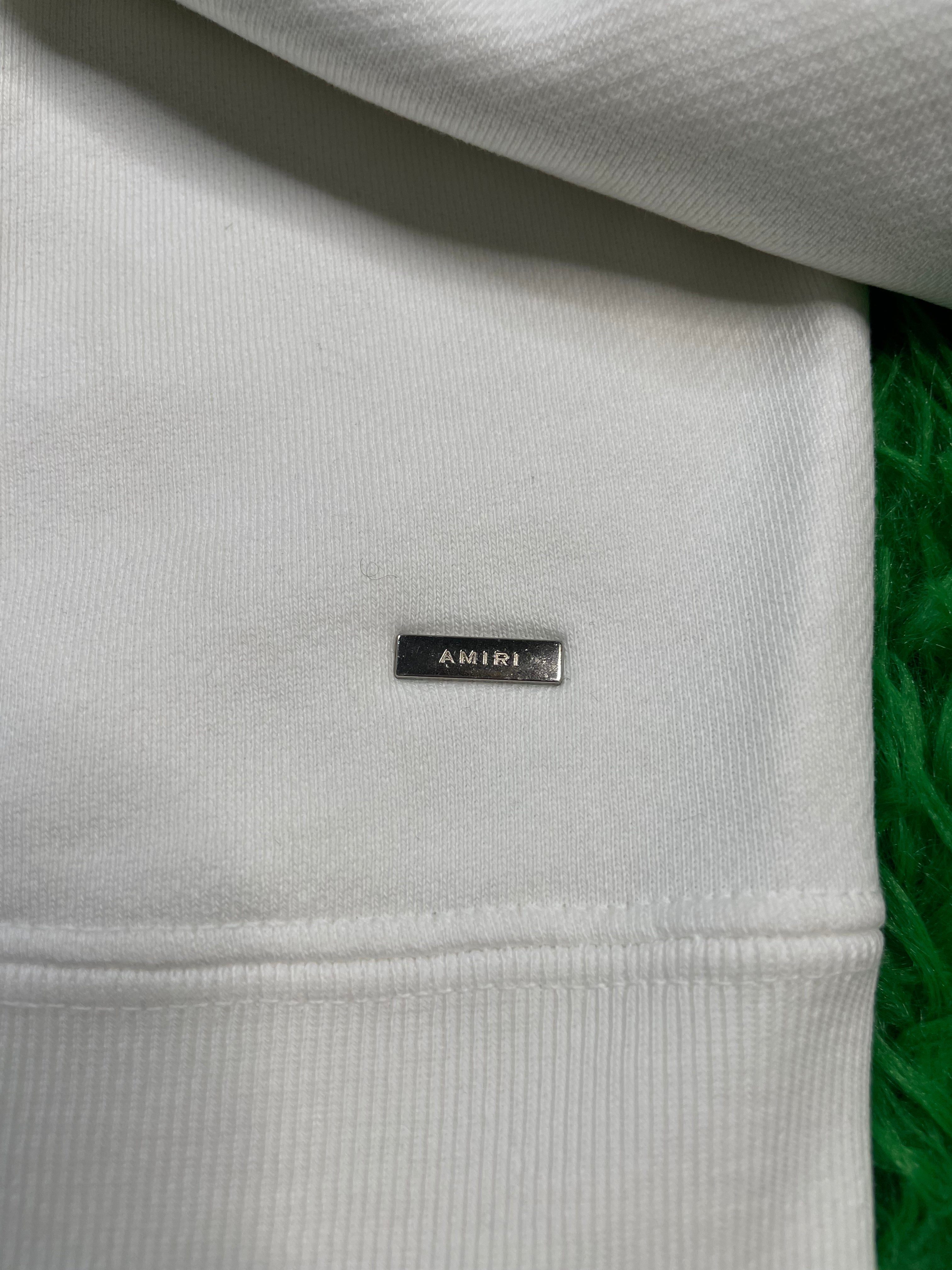 Amiri Bone White Hoodie