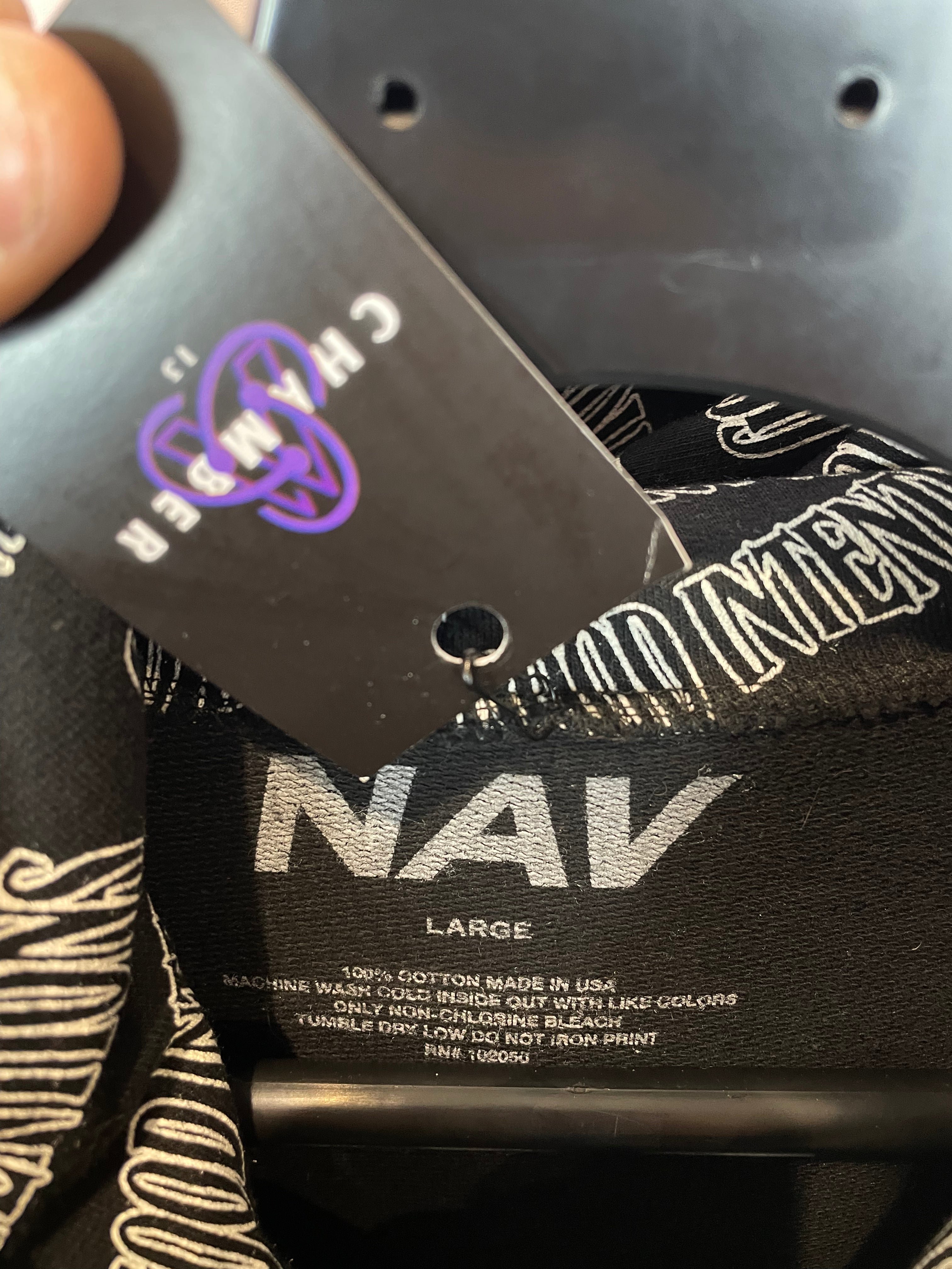 VLONE Nav Good Intentions All Over Hoodie Used Large