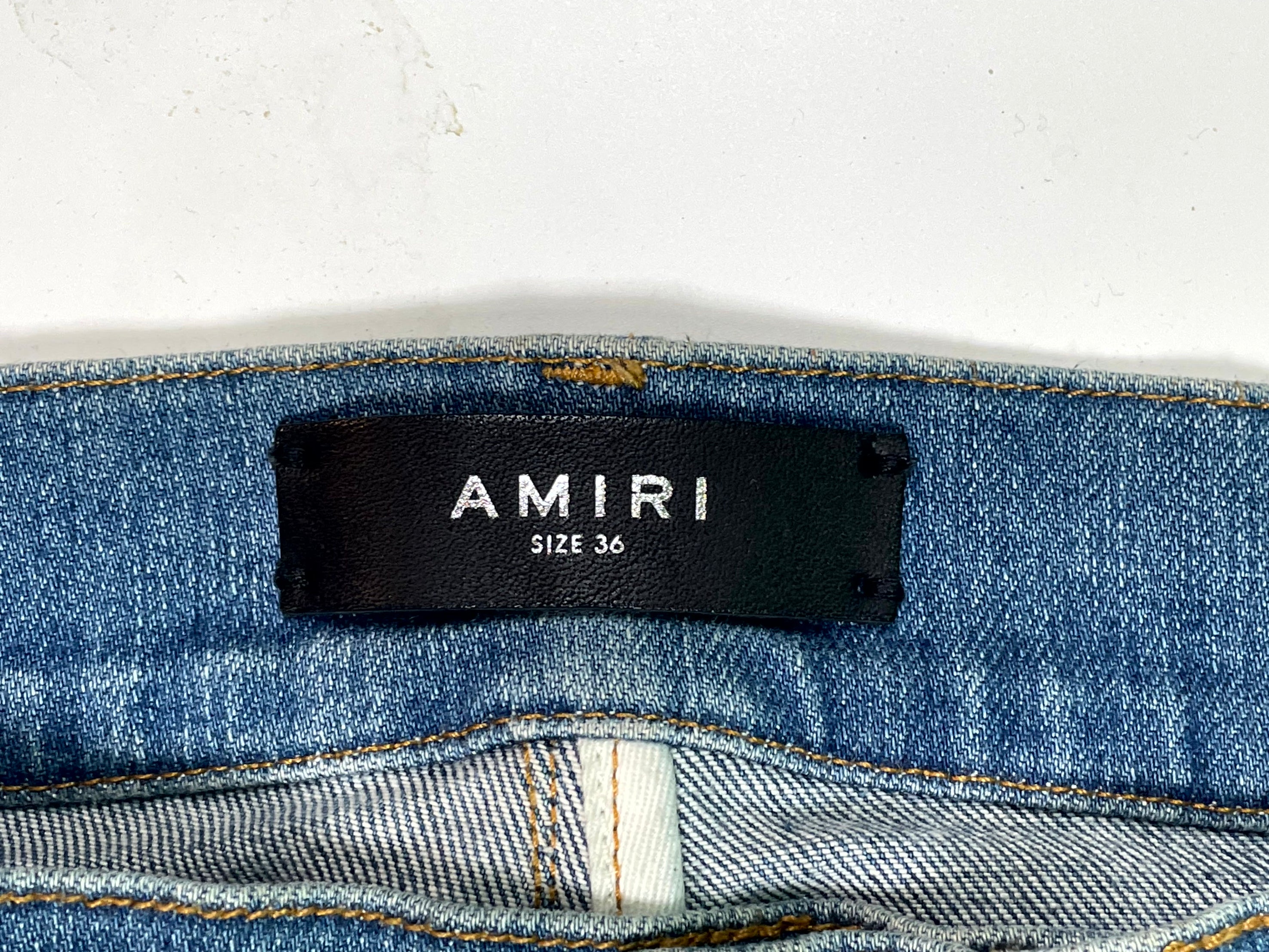 Amiri Indigo Paisley Jeans