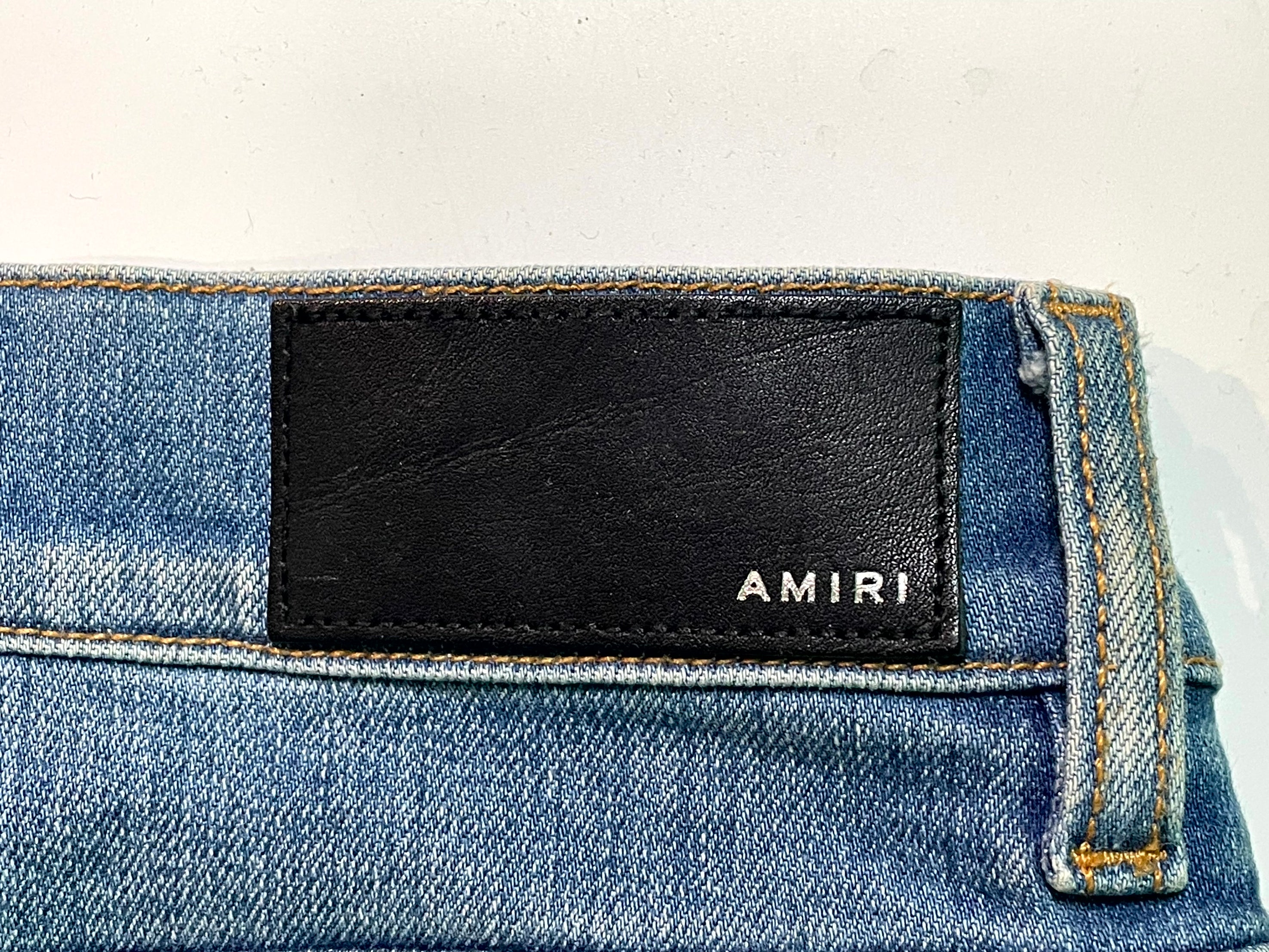 Amiri Indigo Paisley Jeans