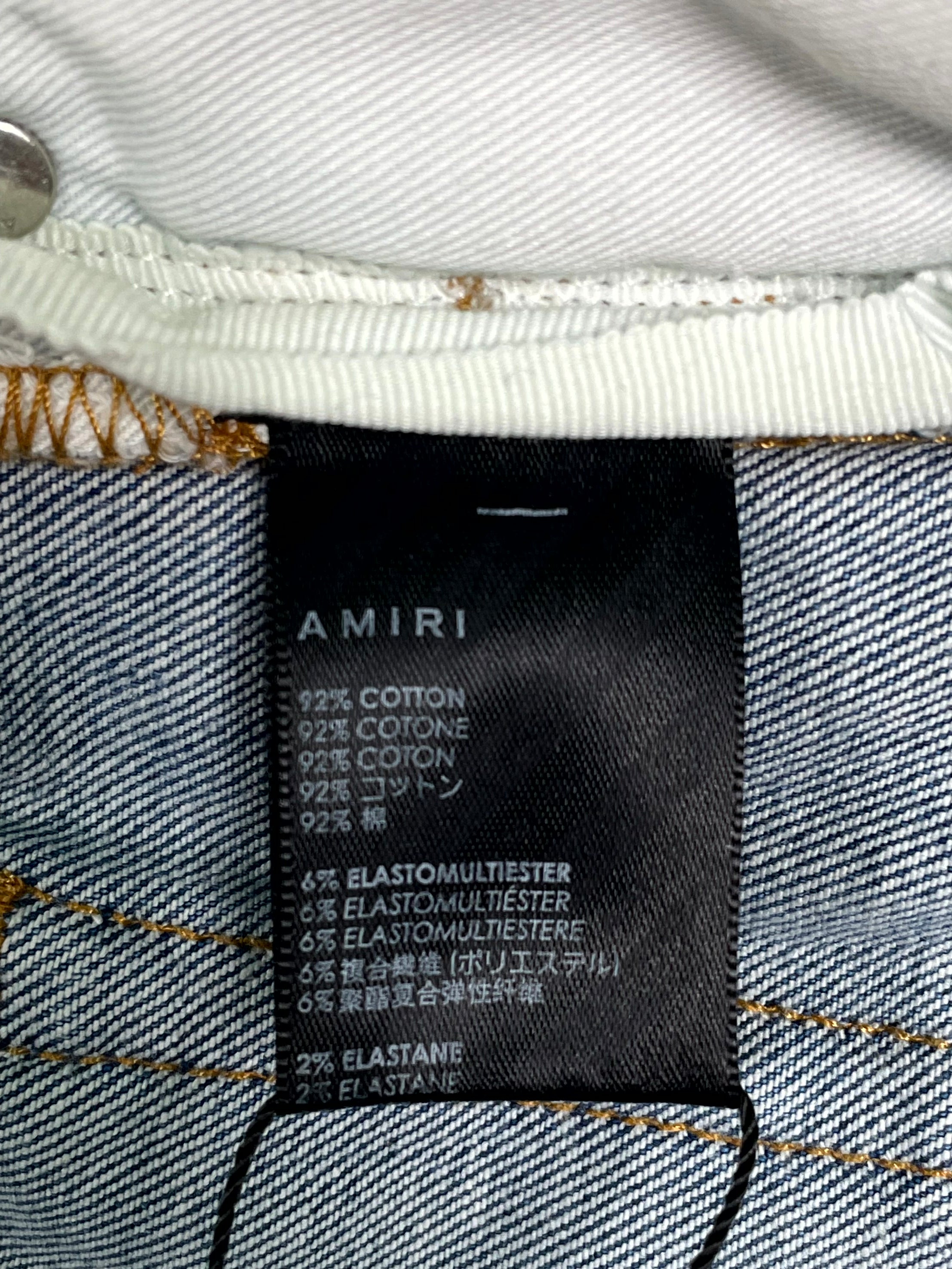 Amiri Indigo Paisley Jeans