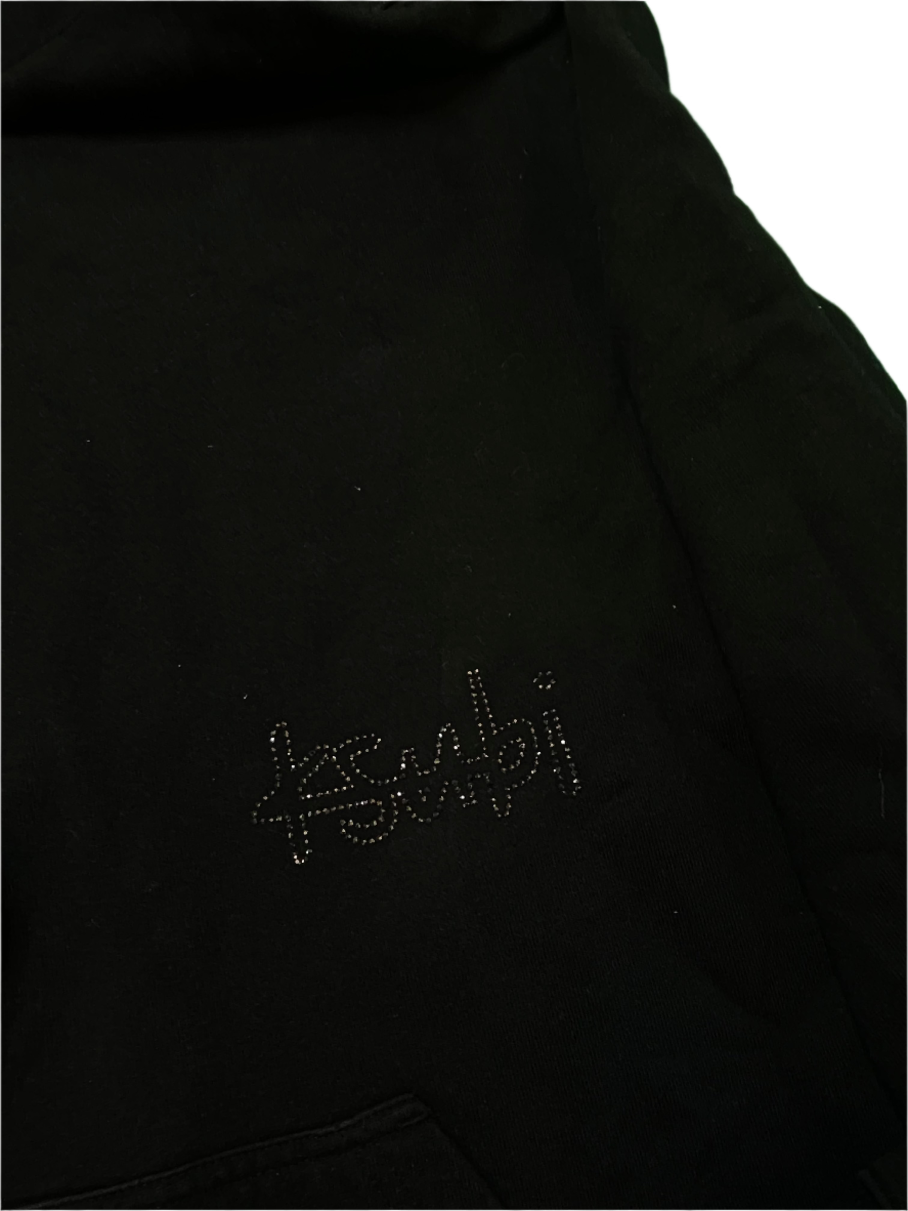 Ksubi Rhinestone Logo Black Hoodie
