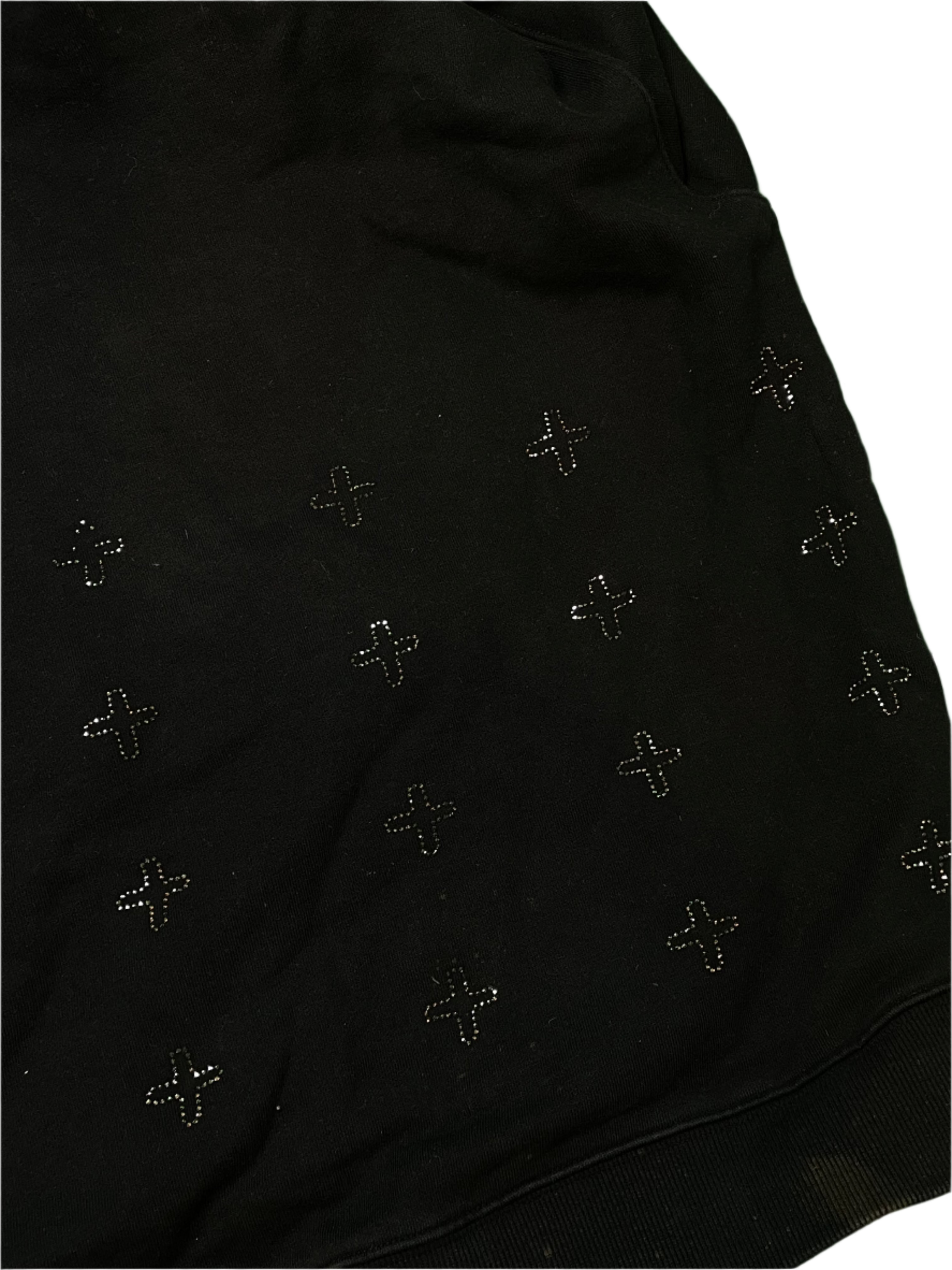 Ksubi Rhinestone Logo Black Hoodie