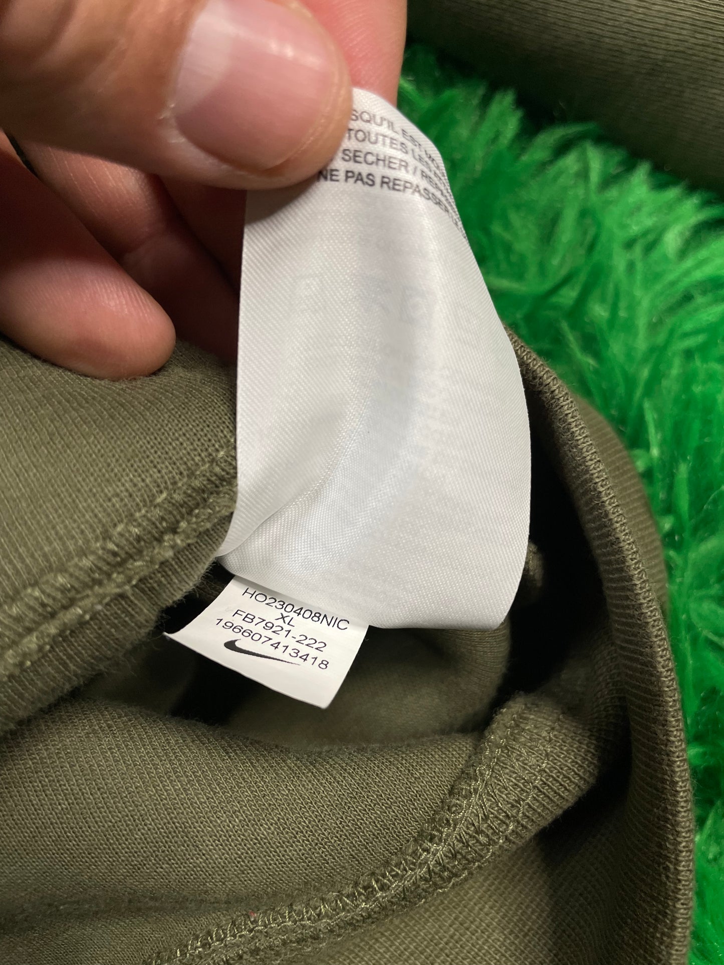 Nike Tech Sweatsuit Olive XL Used