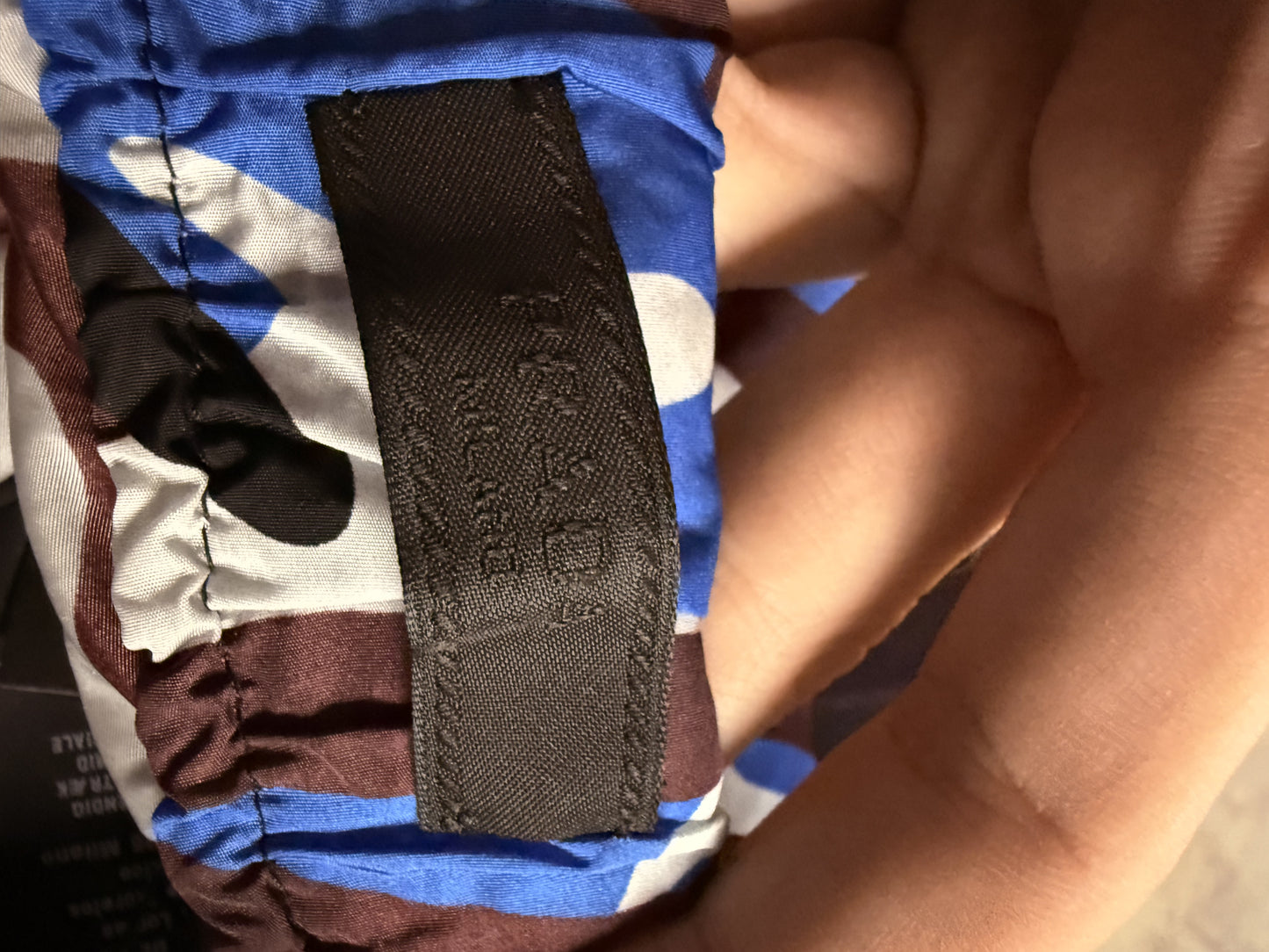 Prada Camo Blue Track  Pants Used Small