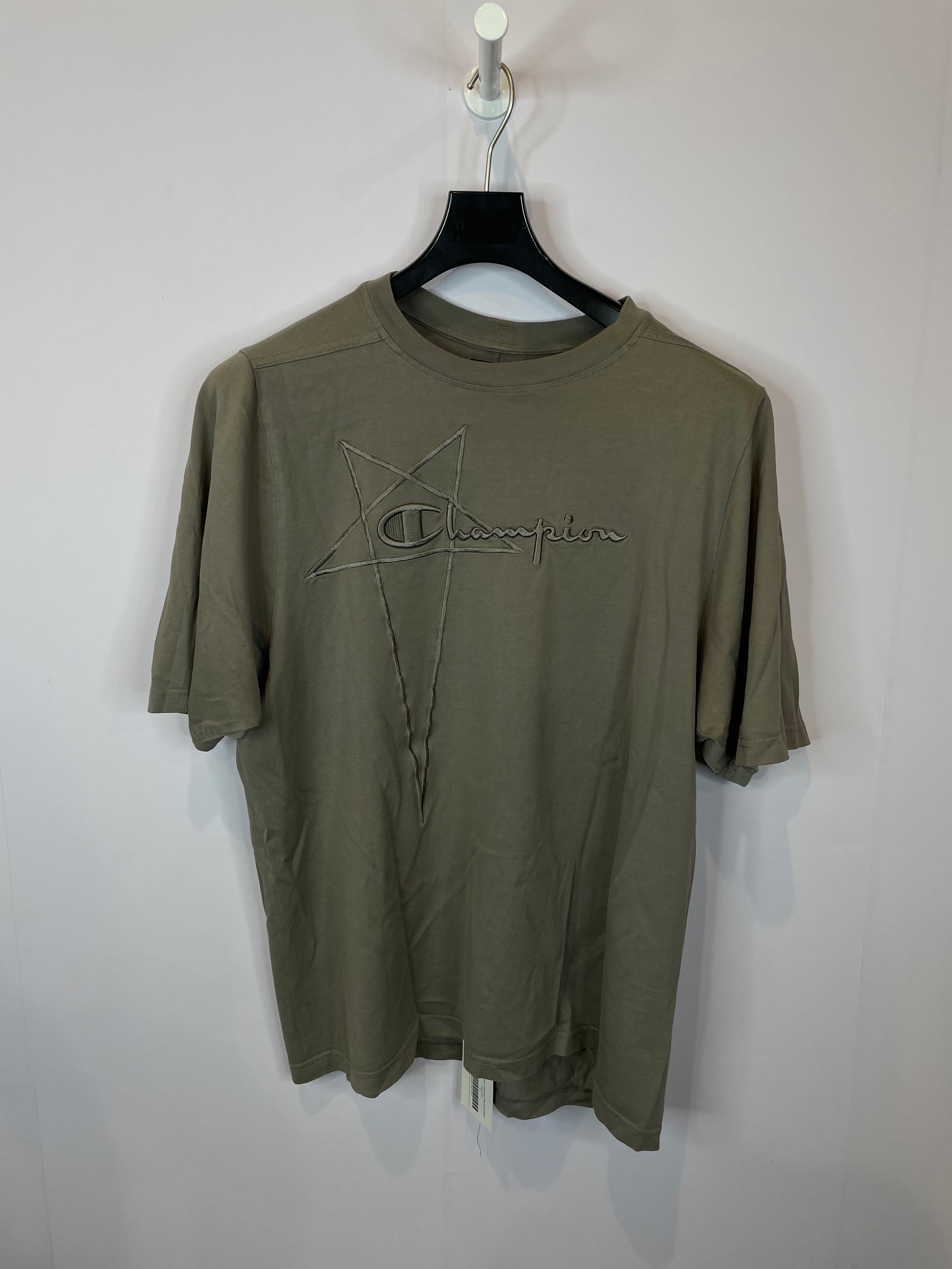 Rick Owens Champion Tee Grey Used Small