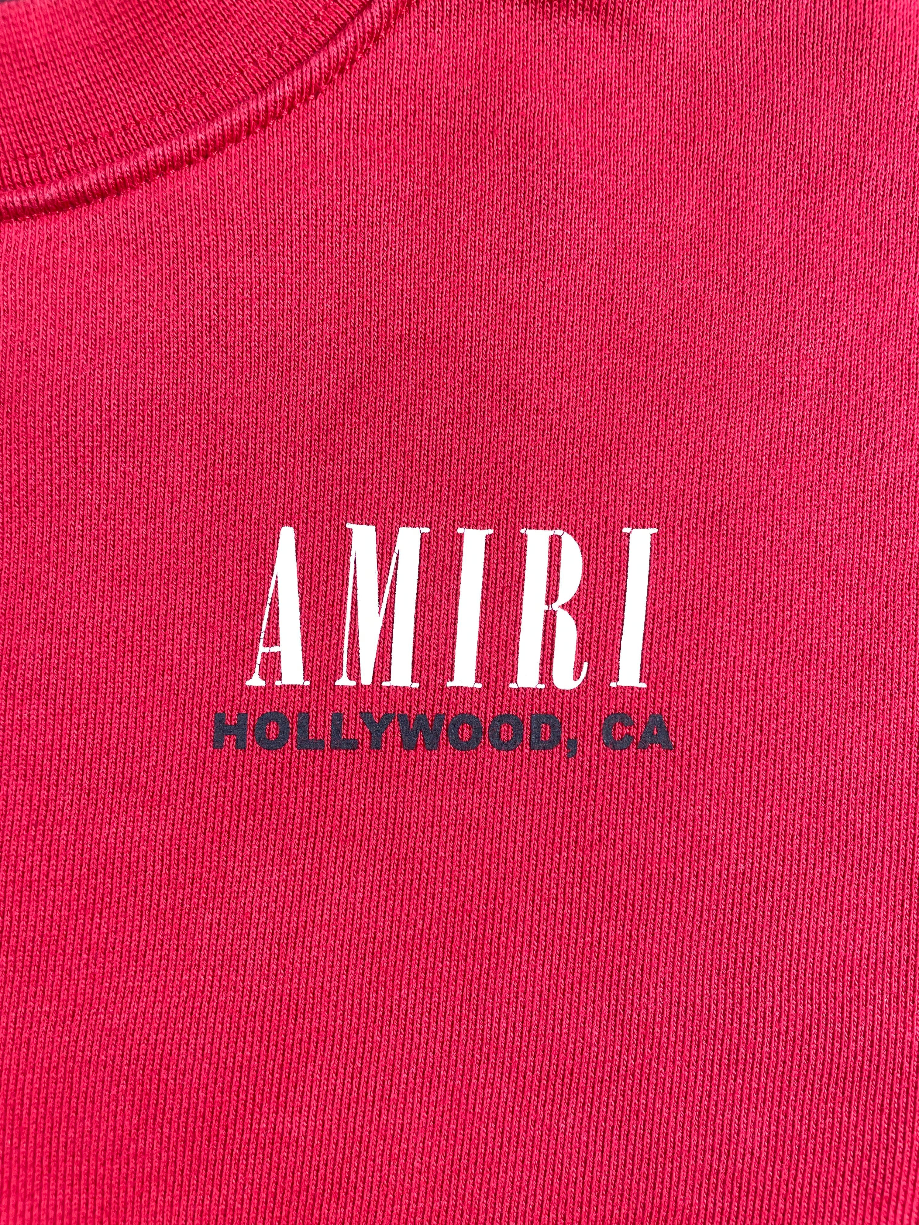 Amiri Bones Crew Red Sweatsuit