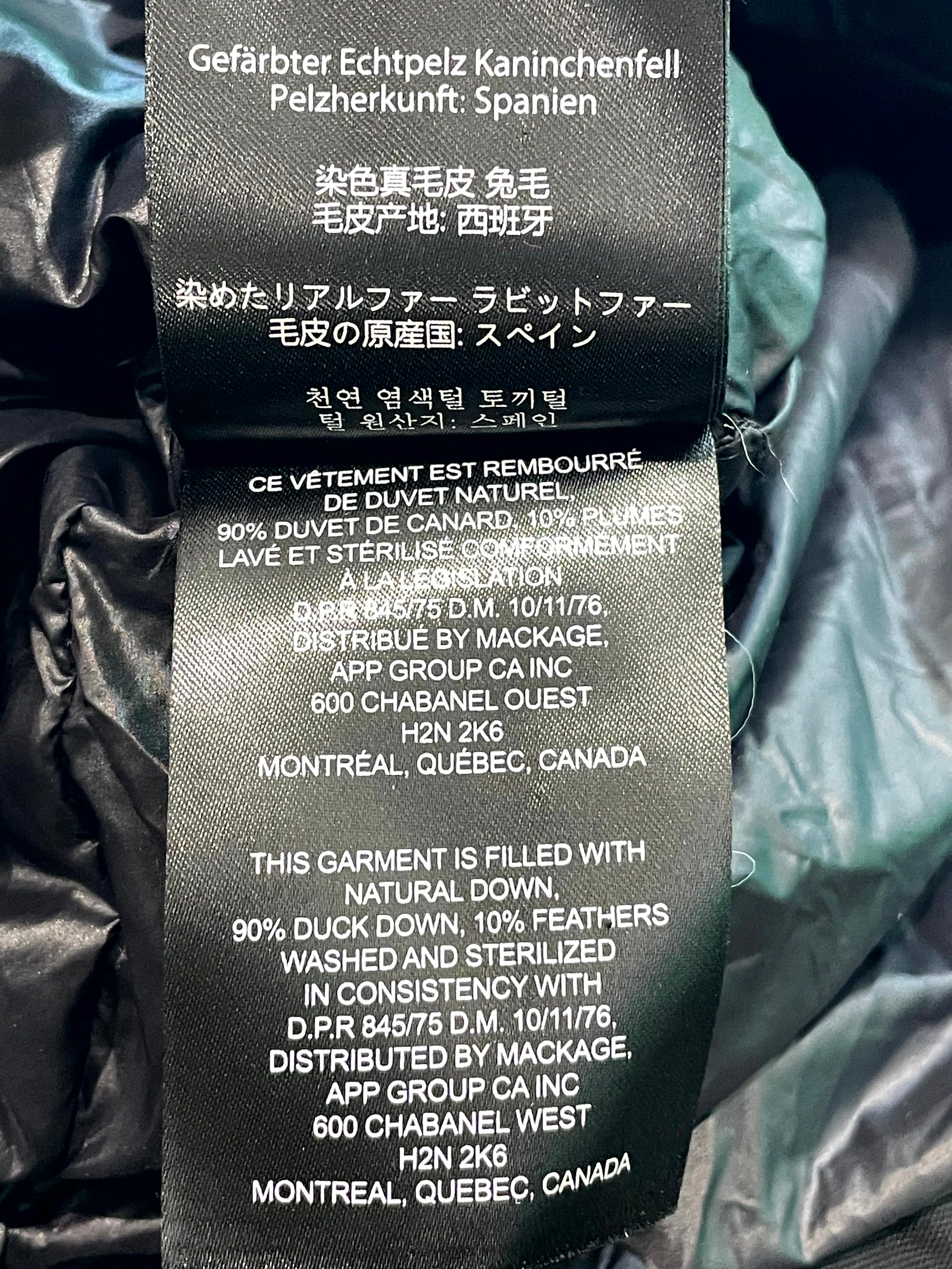 Mackage Bomber Black Fur Jacket